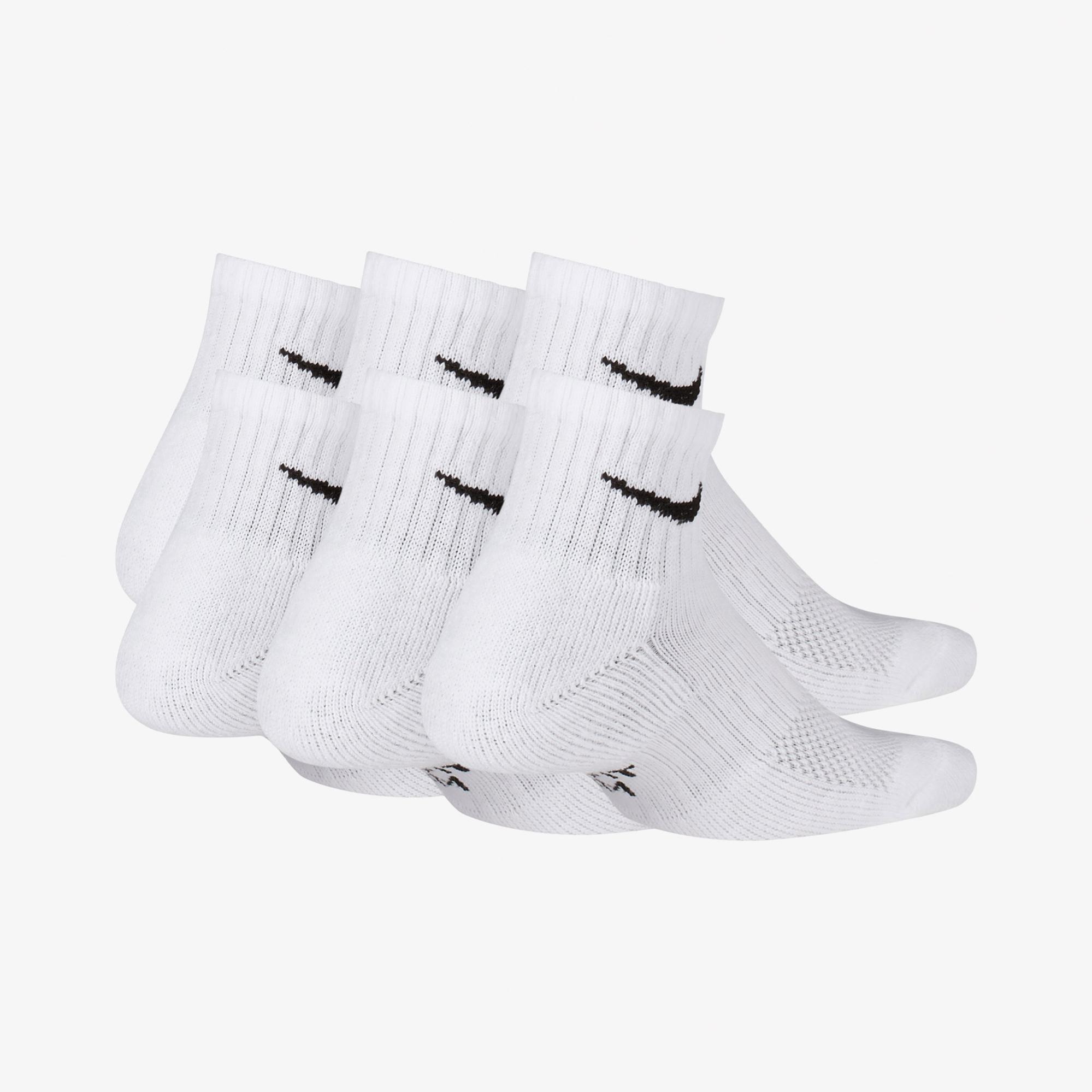 Nike Everyday Cush 6' lı Çocuk Beyaz Çorap