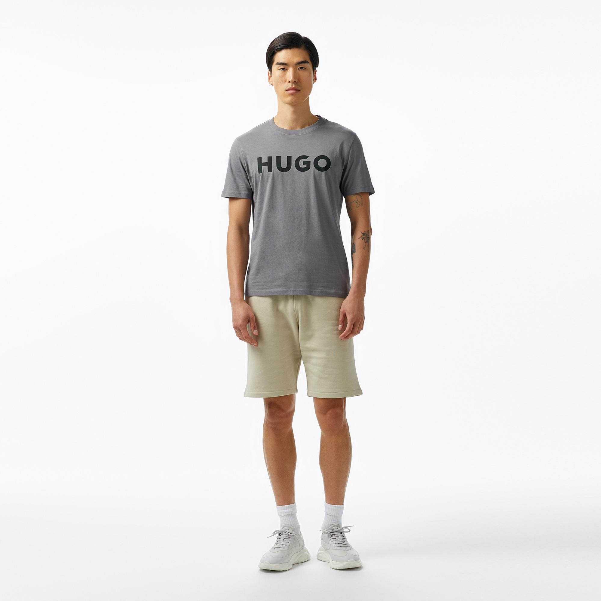 Hugo Dulivio Erkek Gri T-Shirt