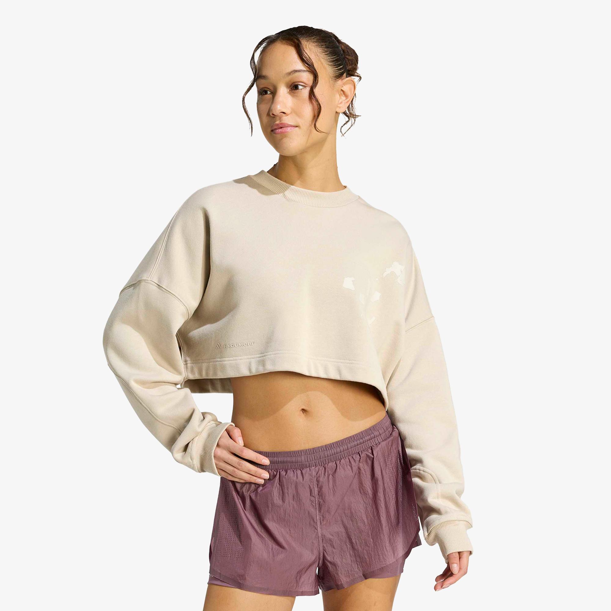 adidas Adi365 Running Kadın Bej Sweatshirt