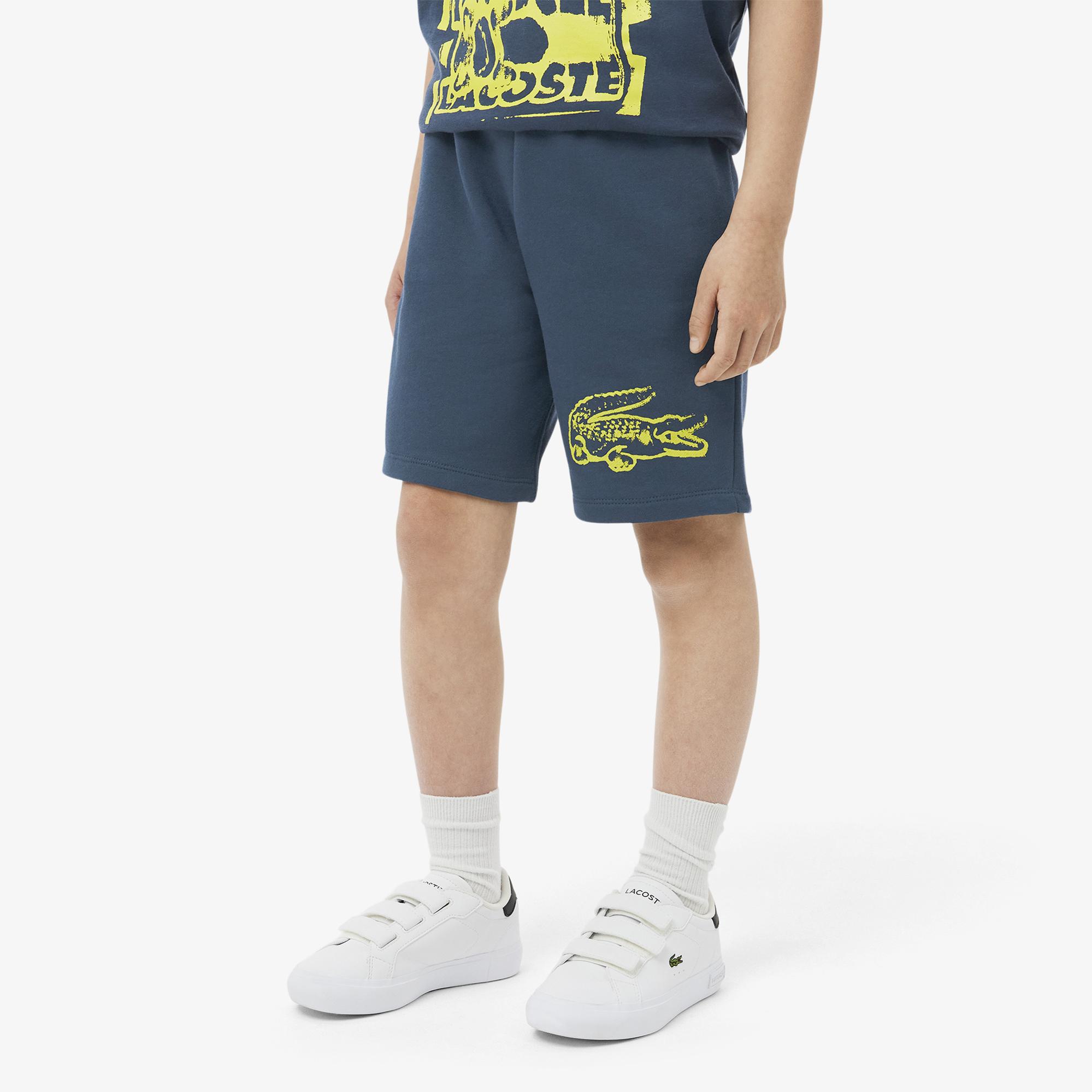 Lacoste Erkek Çocuk Baskılı Lacivert Şort