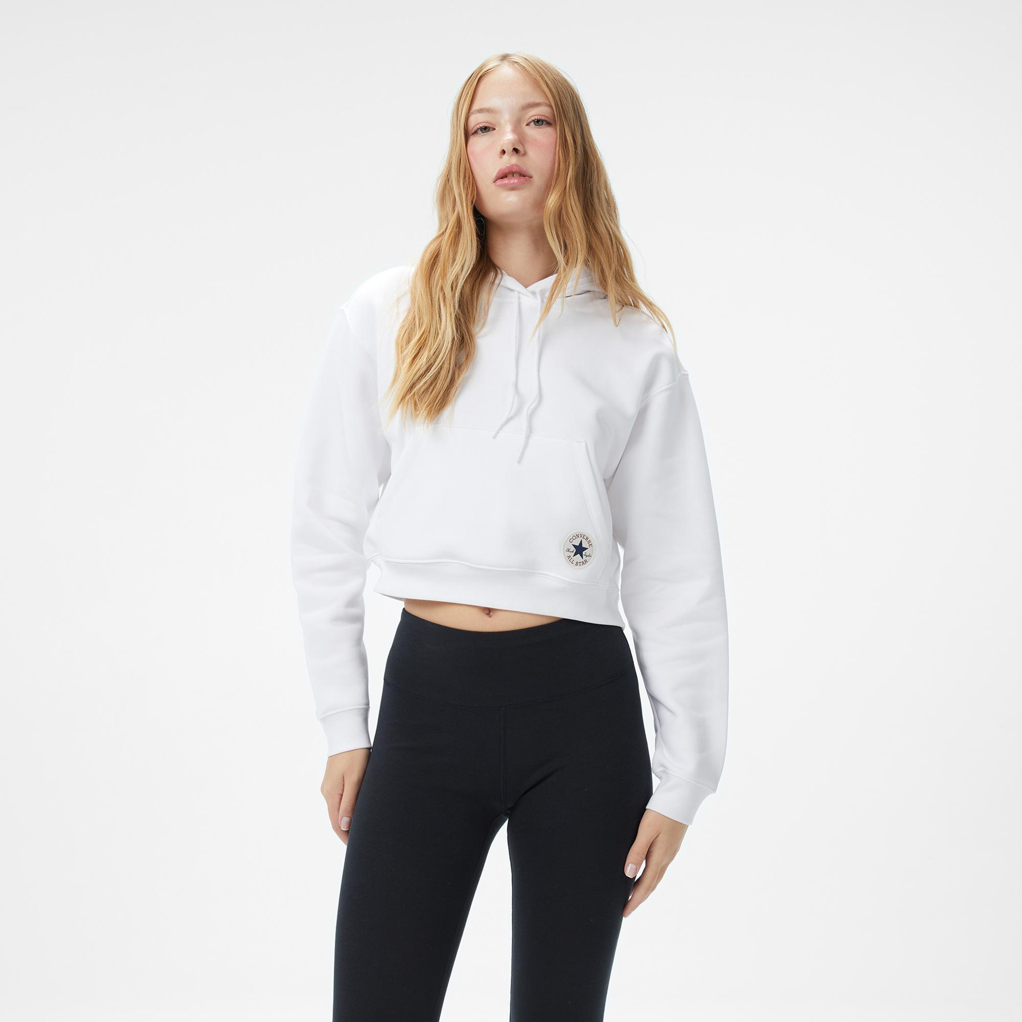 Converse Kadın Beyaz Sweatshirt