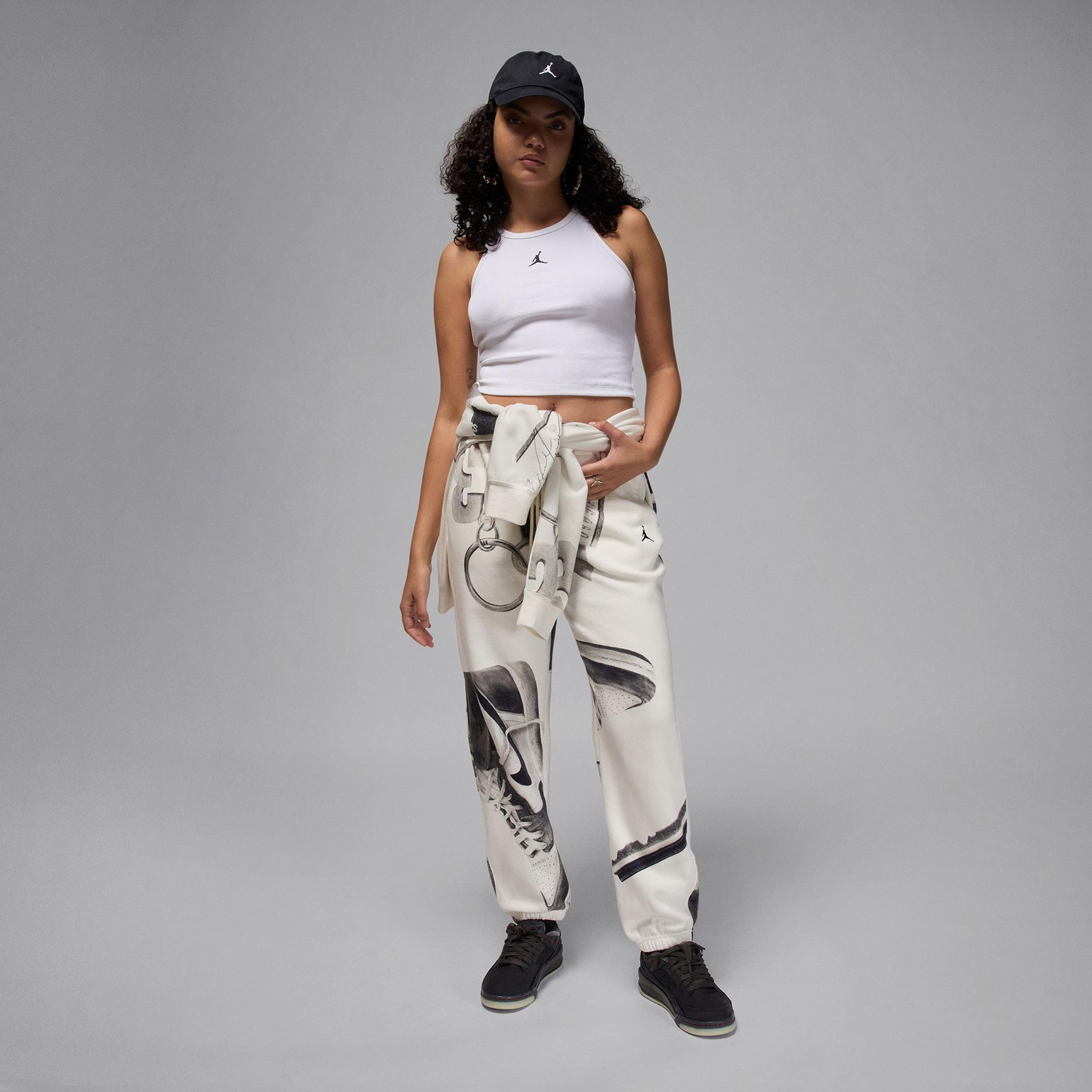 Jordan Essentials Kadın Beyaz Kolsuz T-Shirt