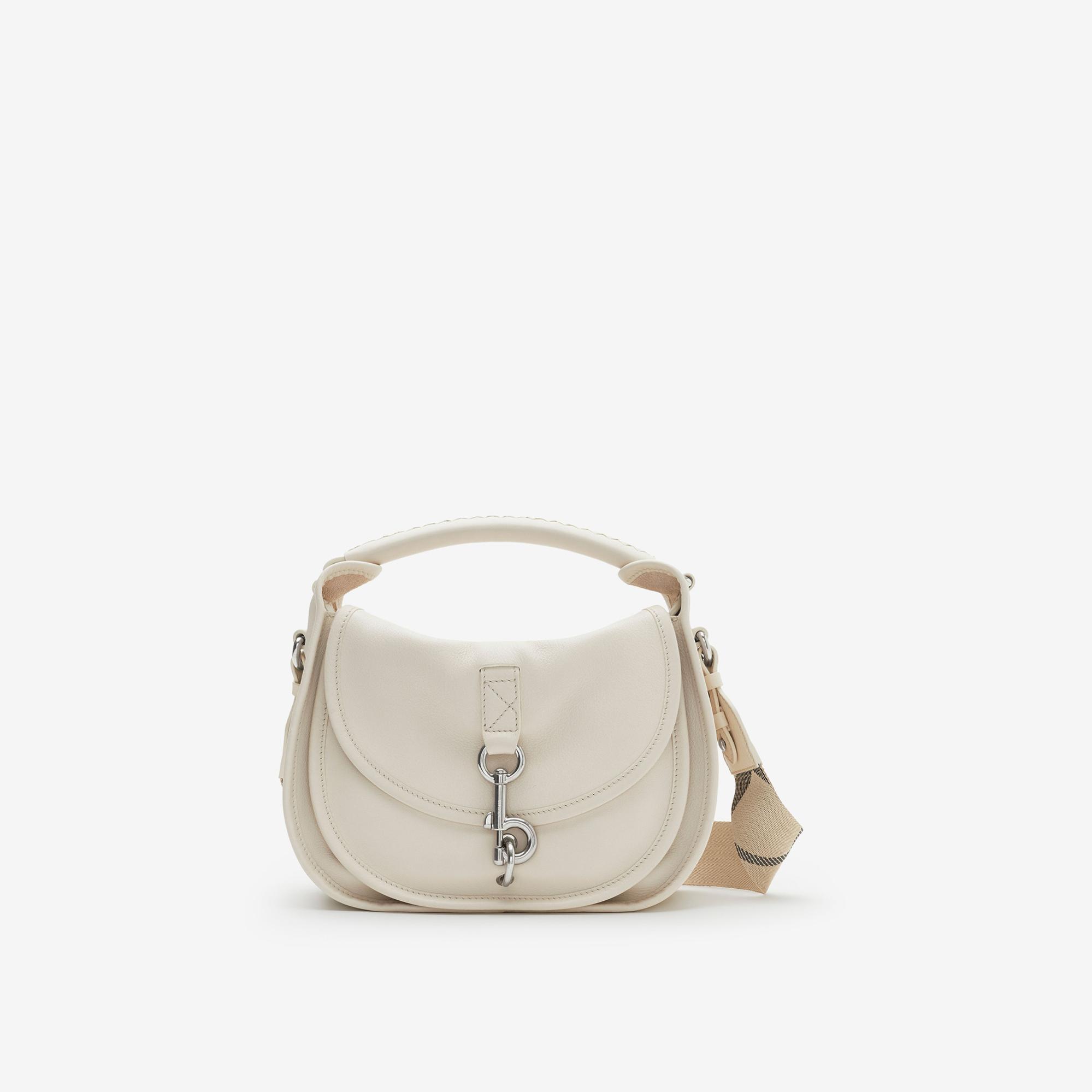 Burberry Small Clip Messenger Kadın Krem Çapraz Çantası