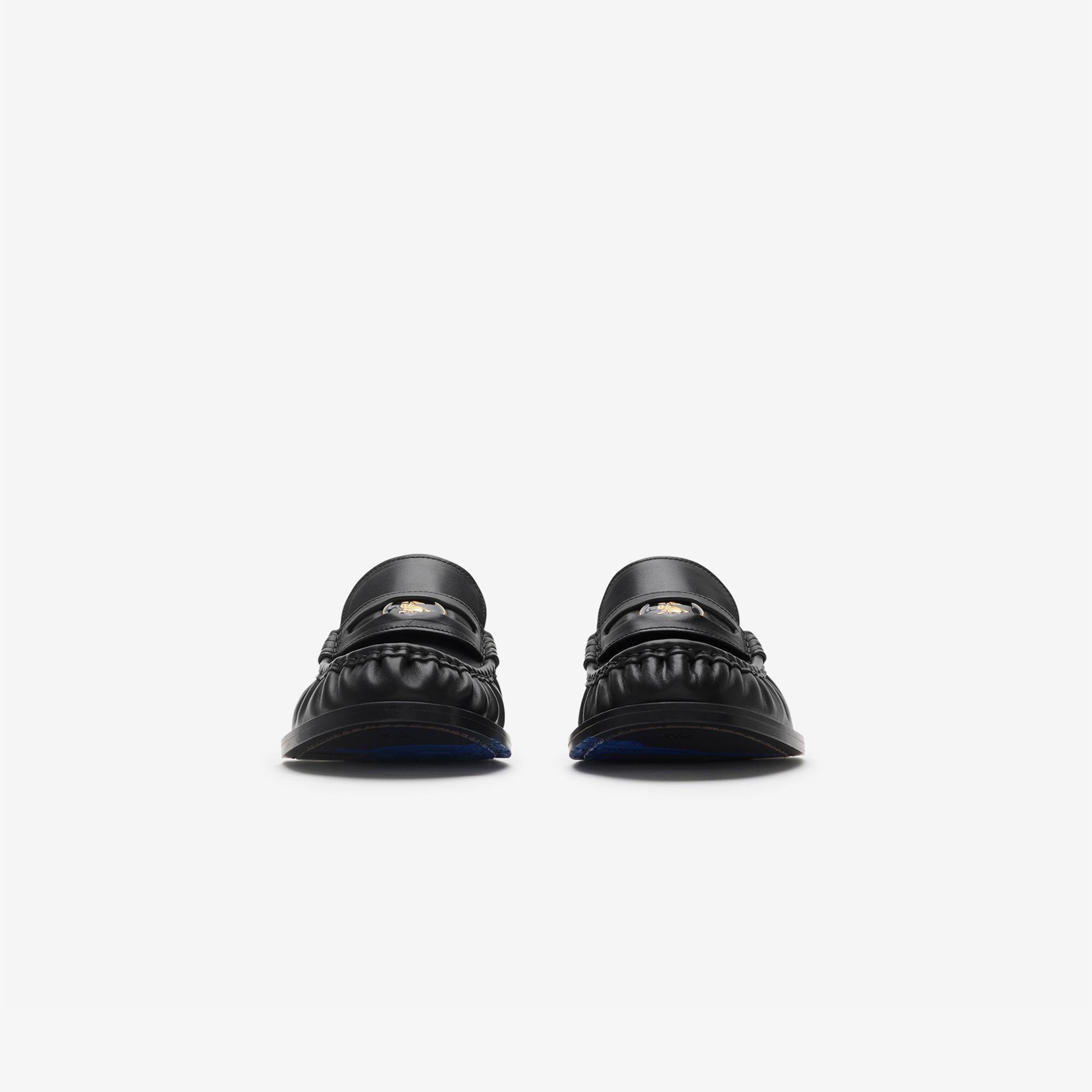 Burberry Leather Cadet Kadın Siyah Günlük Ayakkabı