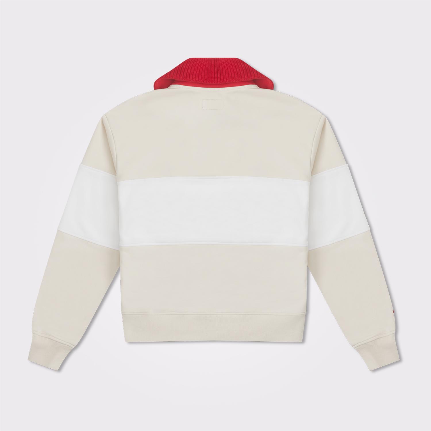 Converse Lunar New Year Half-Zip Crew Kadın Beyaz Sweatshirt