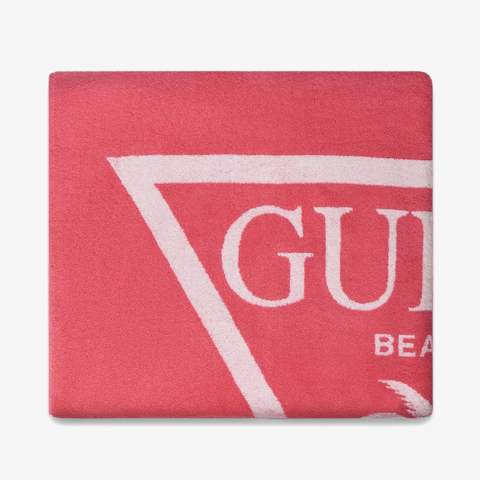 Guess Jacq Palm Triangle L Unisex Pembe Plaj Havlusu