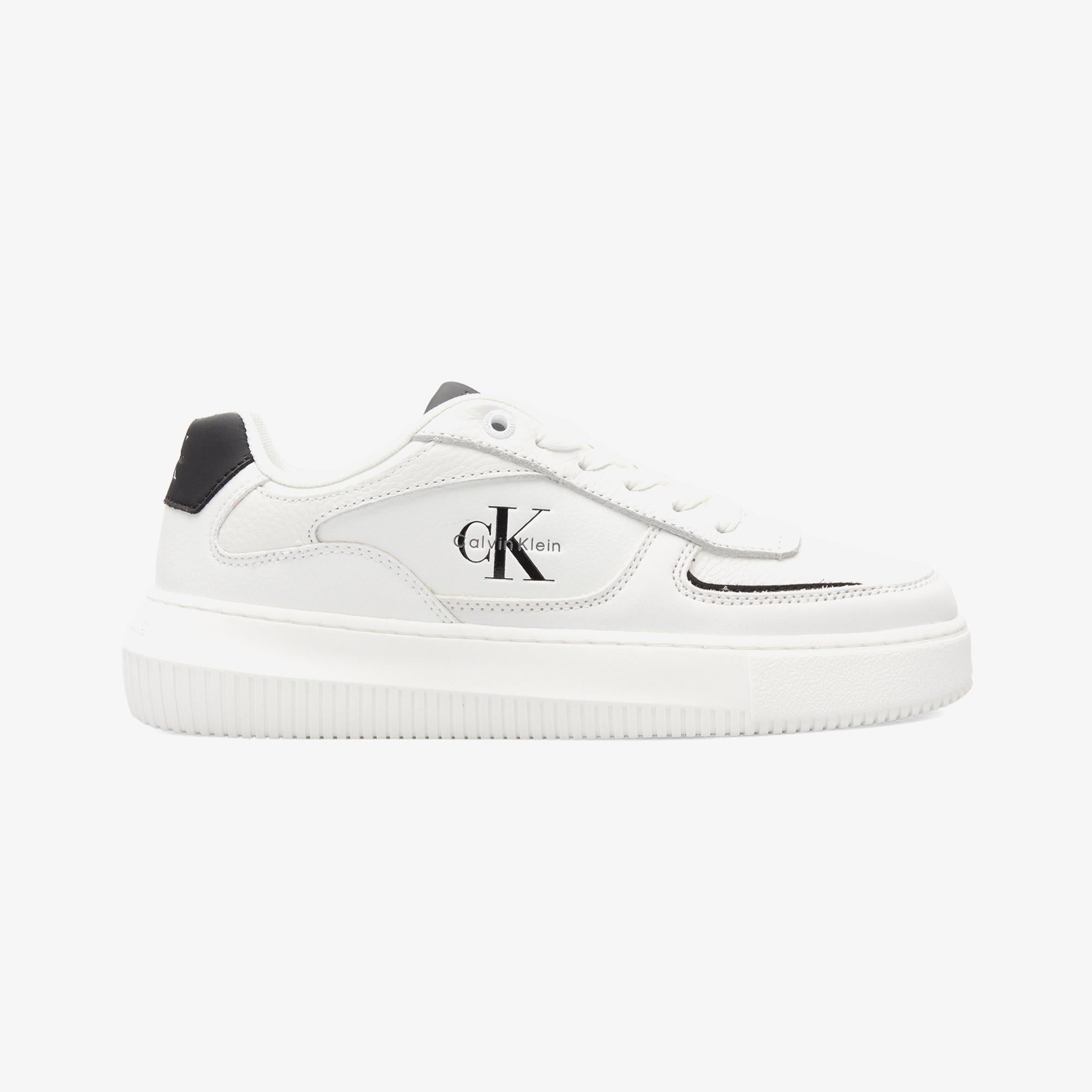 Calvin Klein Chunky Cupsole Low Kadın Beyaz Sneaker