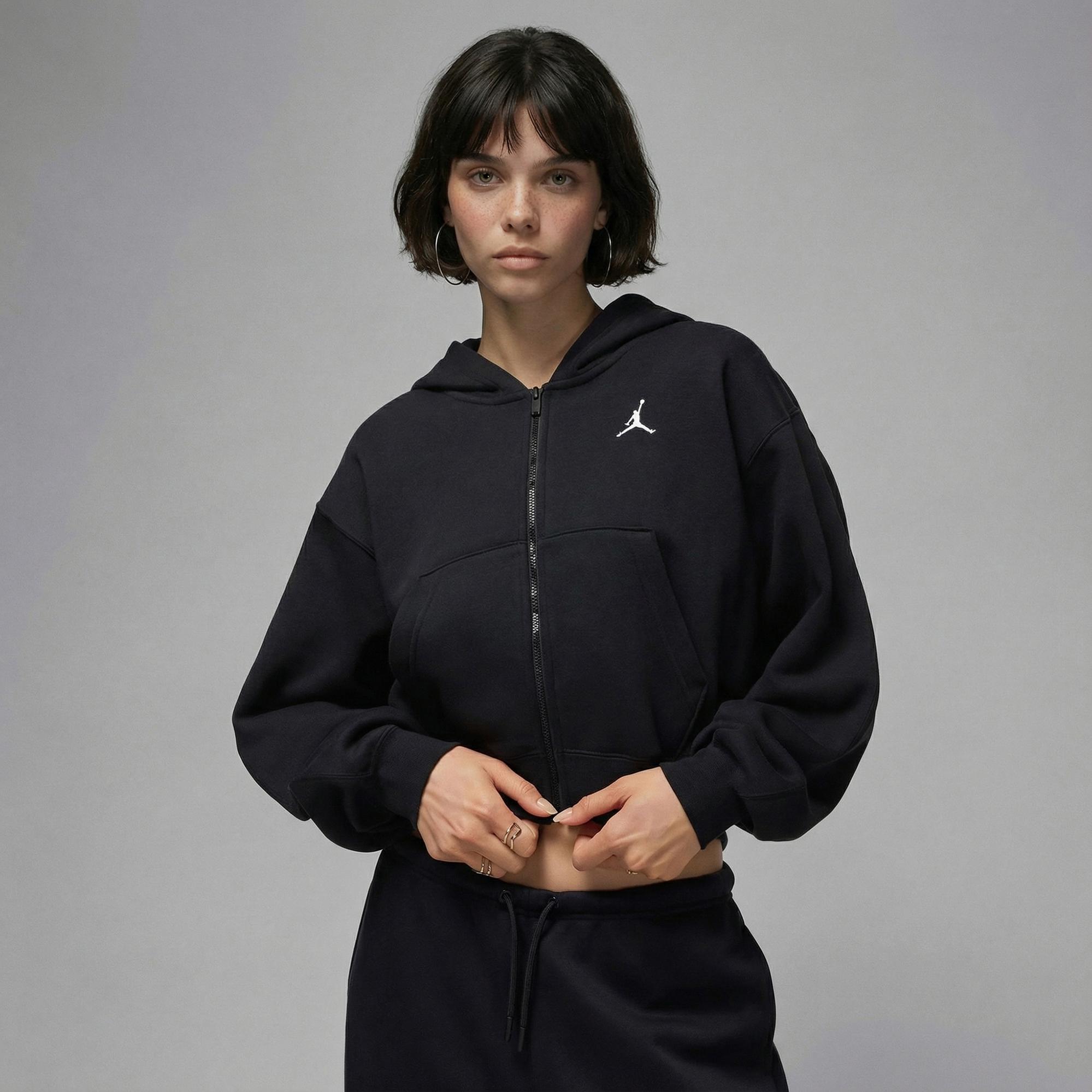 Jordan Brooklyn Fleece Kadın Siyah Sweatshirt