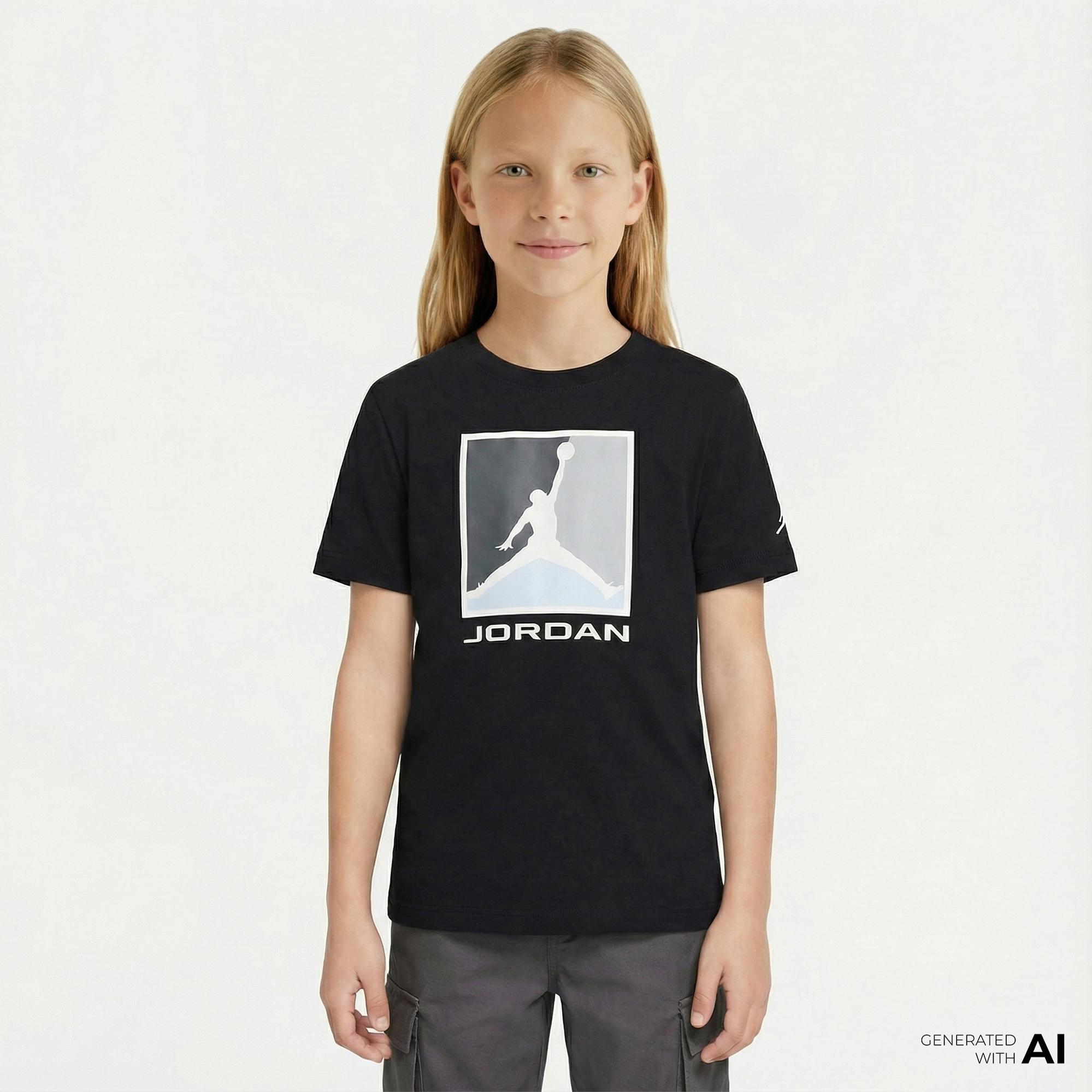 Jordan Essential 3.0 Çocuk Siyah T-Shirt