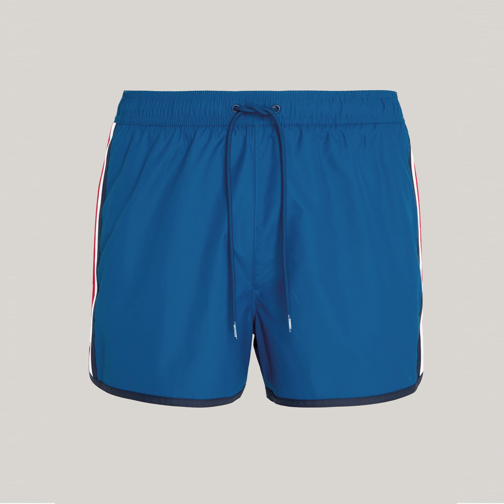 Tommy Hilfiger Runner Erkek Mavi Mayo Şort