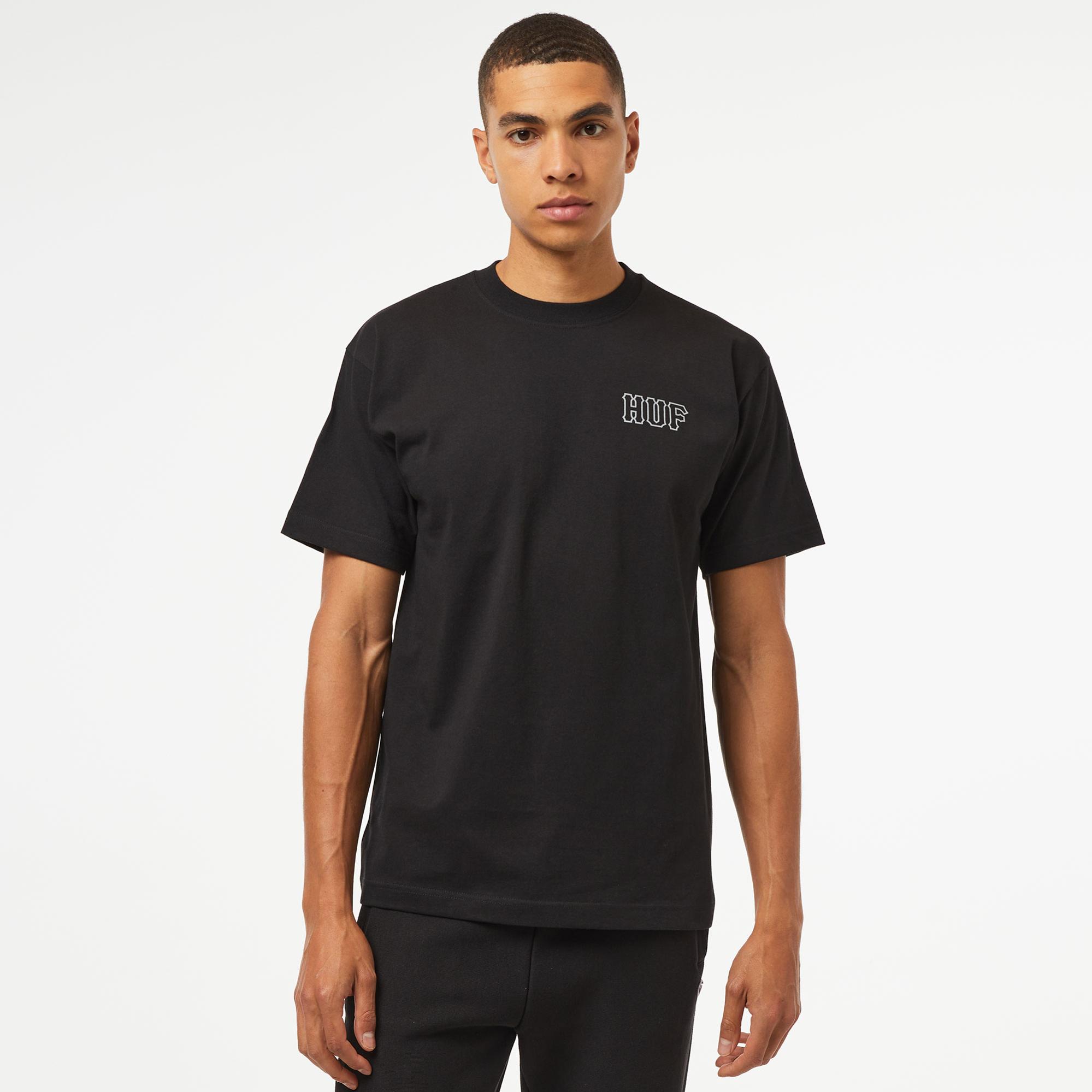 HUF Huf Set H S/S Erkek Siyah T-Shirt