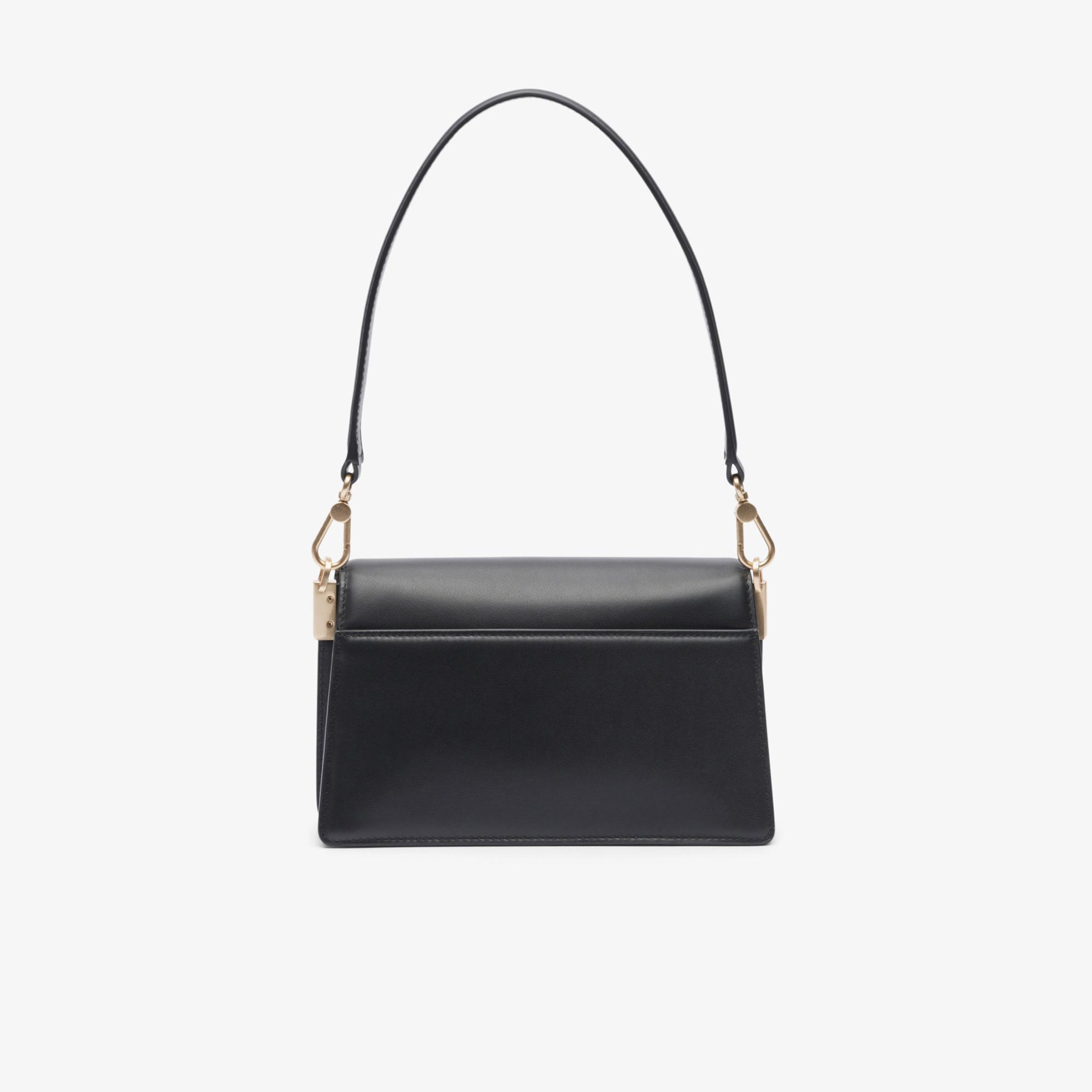 Lacoste Tennis Bliss Kadın Deri Siyah Omuz Çantası