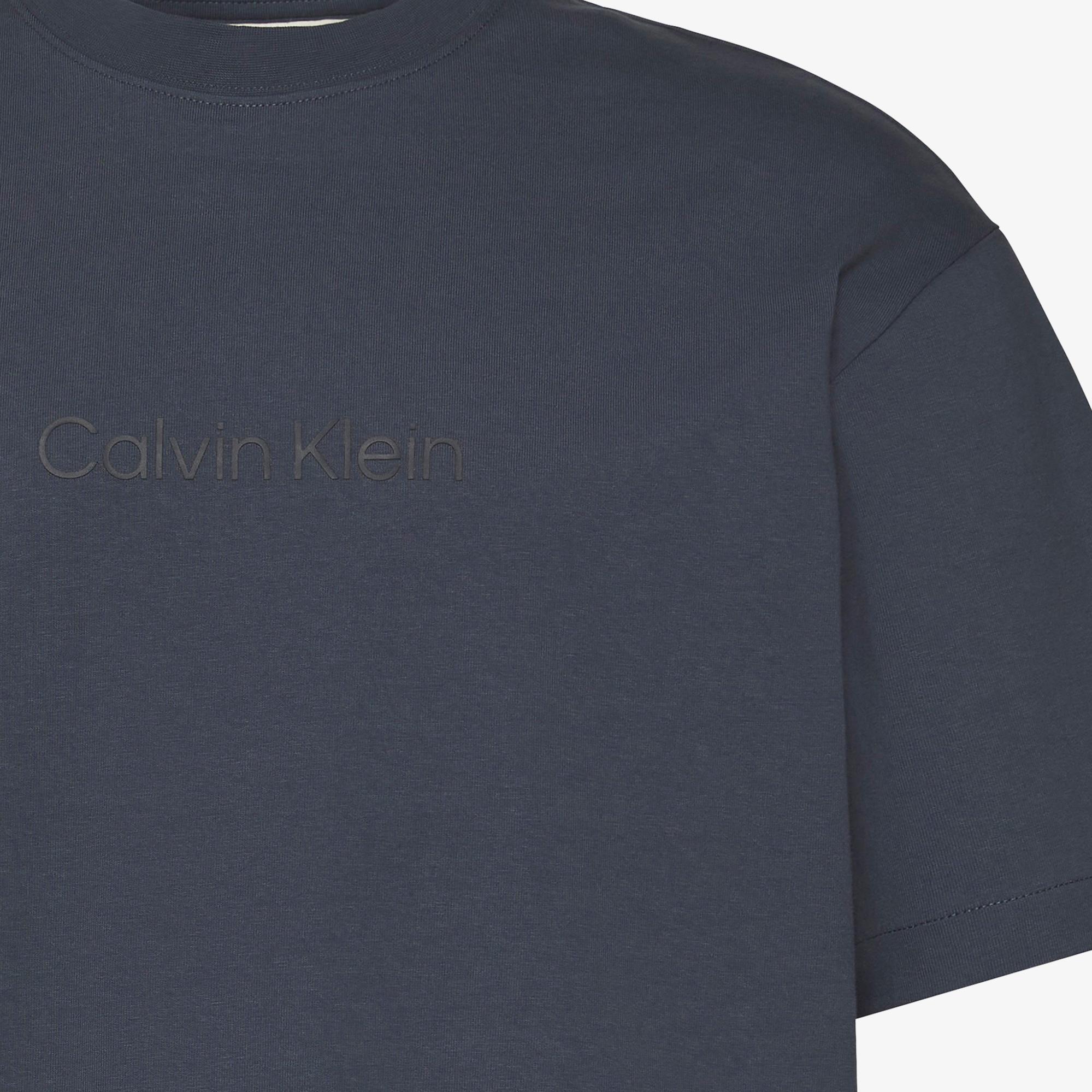 Calvin Klein Releaxed Standard Logo Crewnk Erkek Lacivert T-Shirt