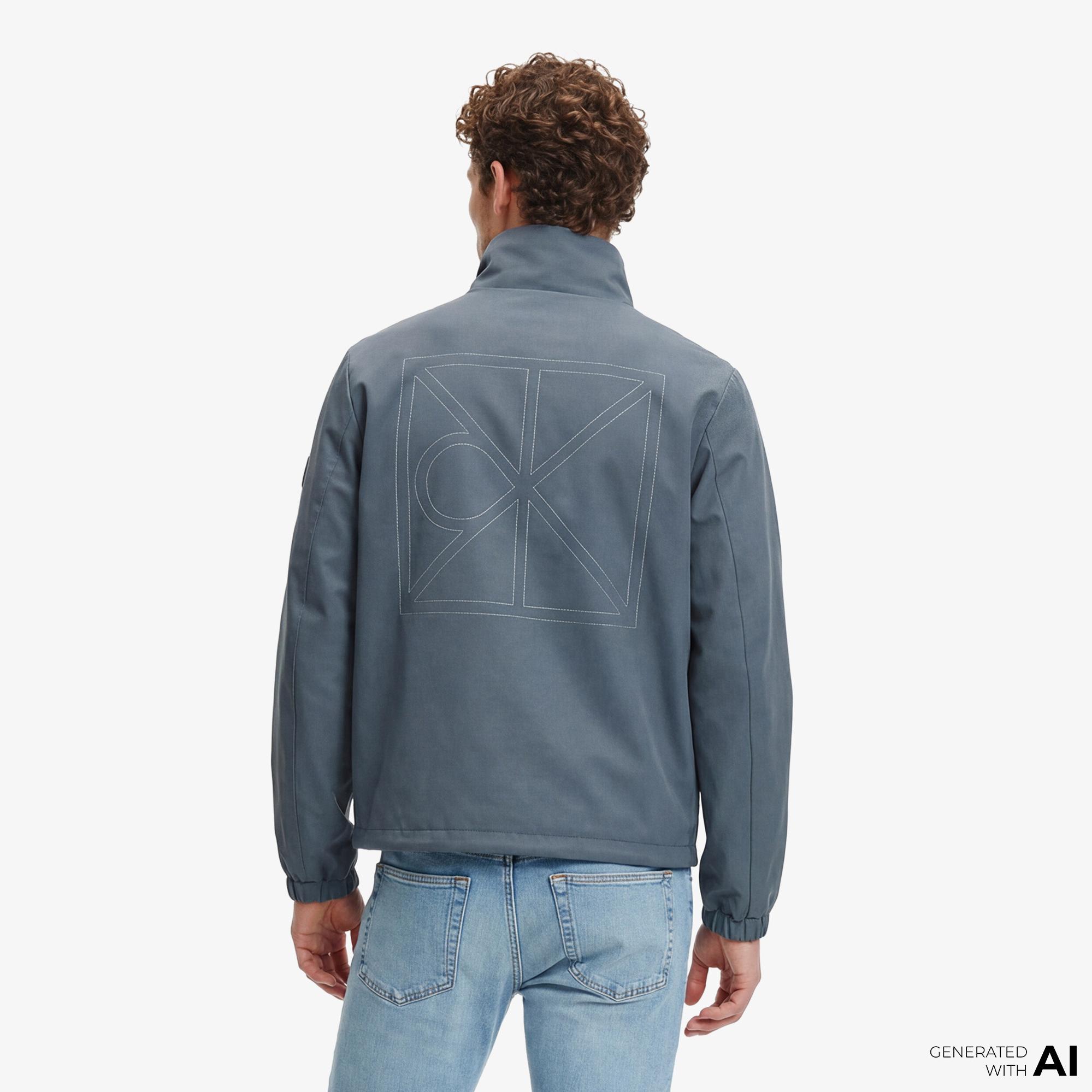 Calvin Klein Nylon Unfilled Reversible Erkek Siyah Ceket