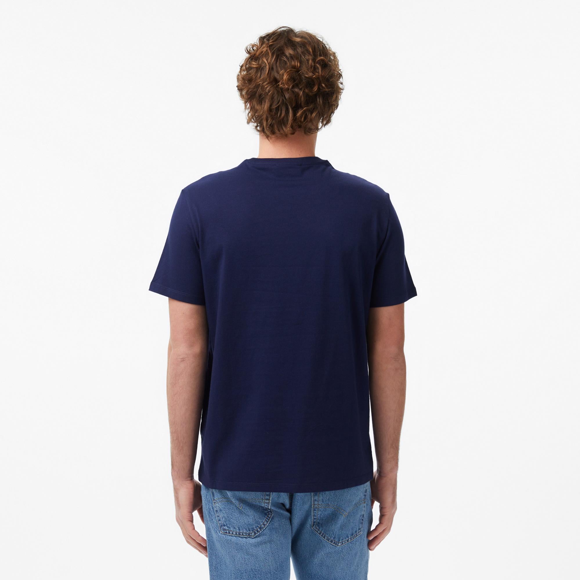 Calvin Klein Badge 30S Jersey Classic Erkek Mavi T-Shirt