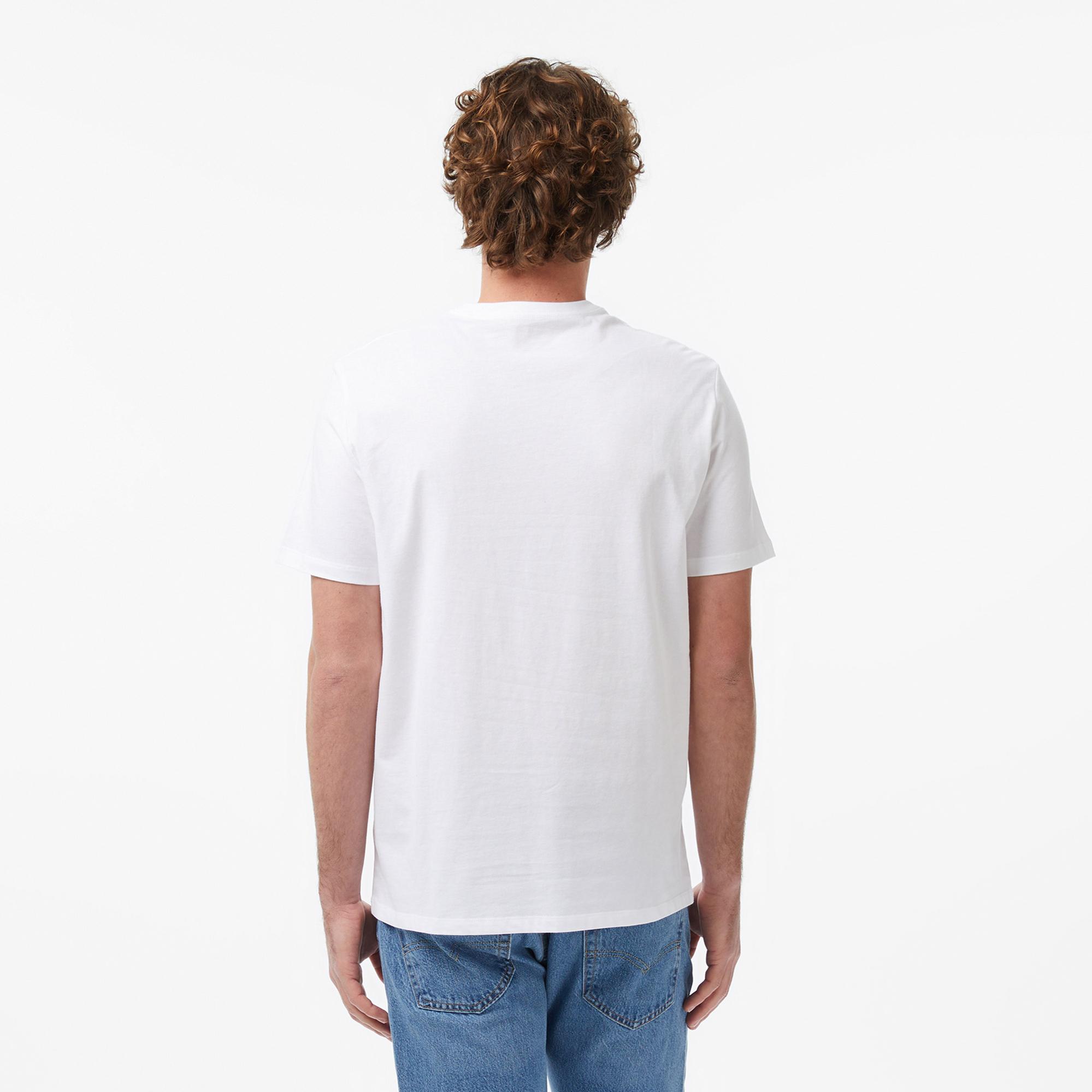 Calvin Klein 30S Micro Monologo Graphic Erkek Beyaz T-Shirt