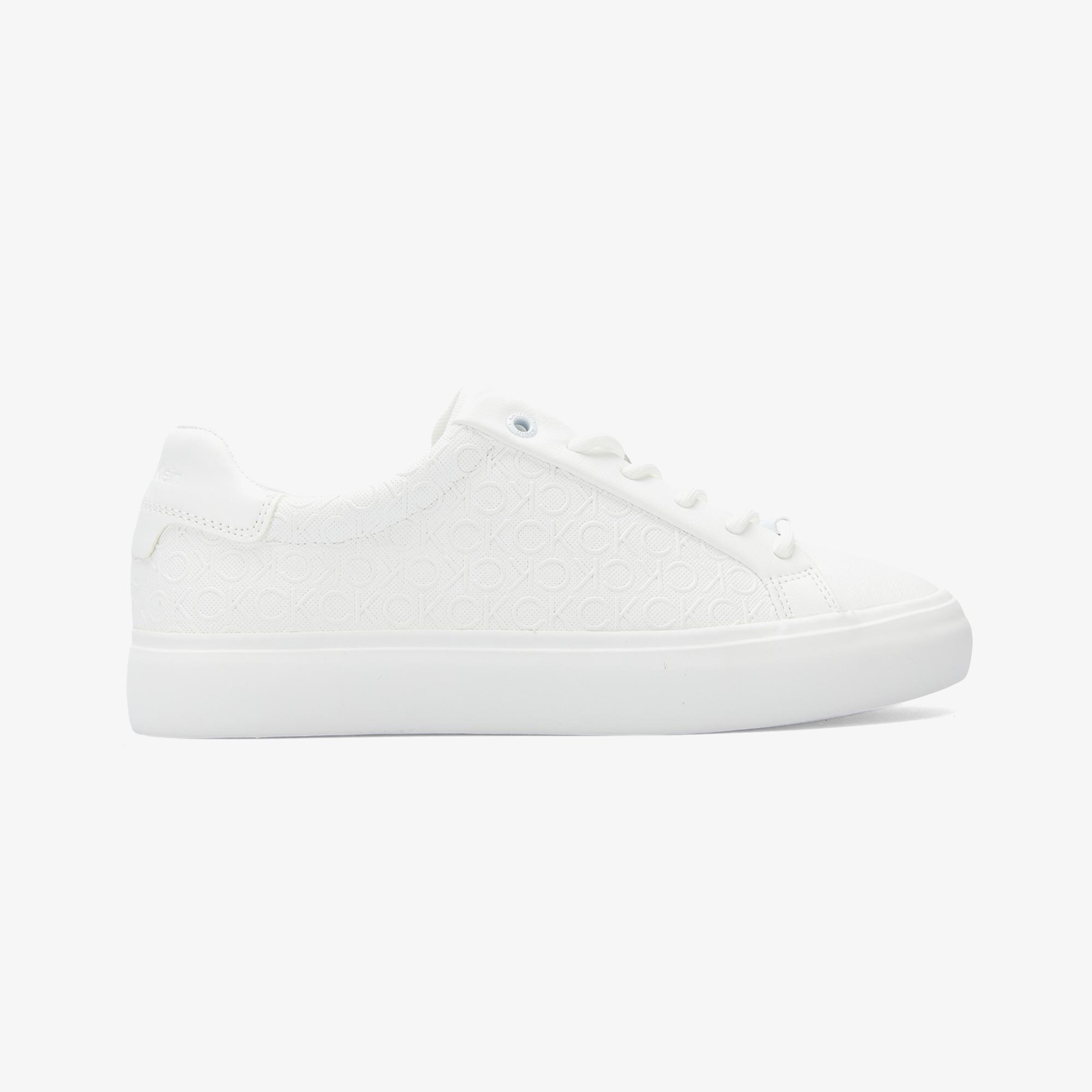 Calvin Klein Vulc Lace Up Mono Kadın Beyaz Sneaker
