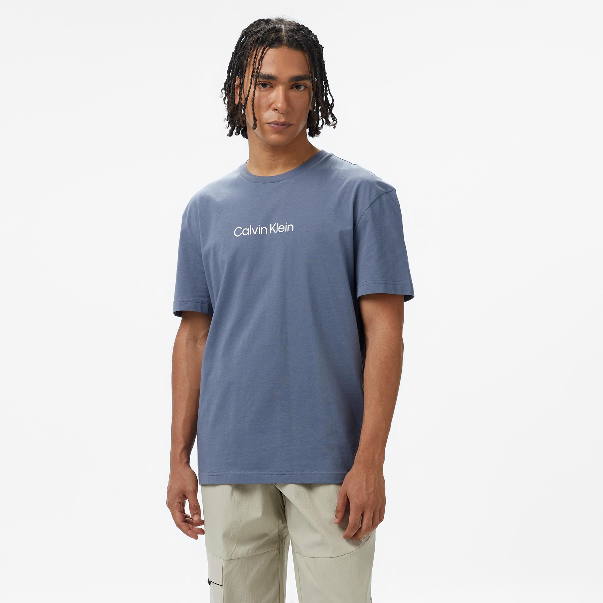 Calvin Klein Hero Logo Comfort Erkek Mavi T-Shirt