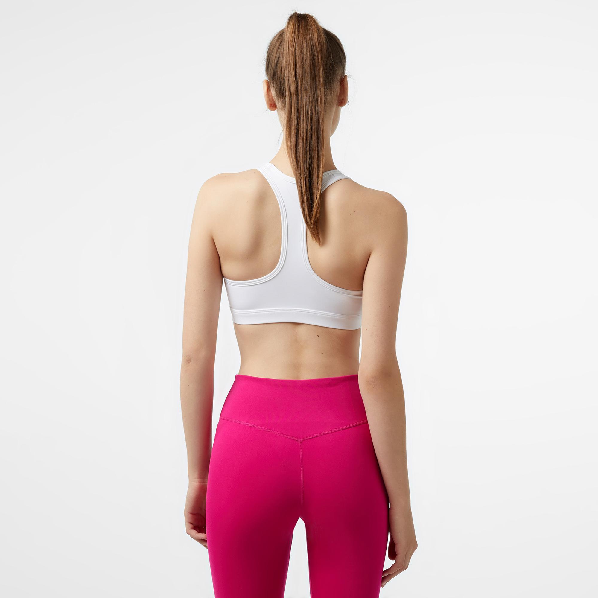 Nike Swoosh Med Sport Kadın Beyaz Bra