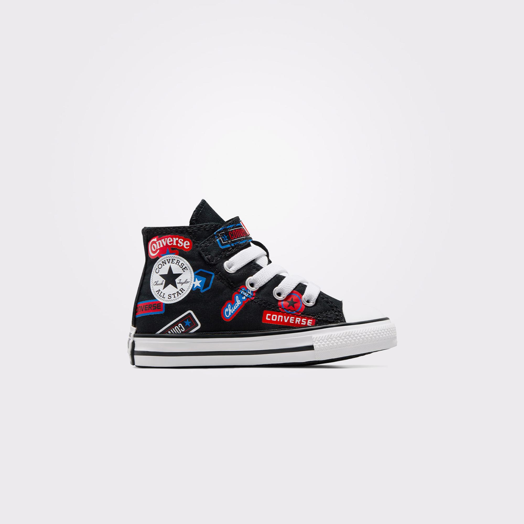 Converse Chuck Taylor All Star Easy On Stickers Çocuk Siyah Sneaker