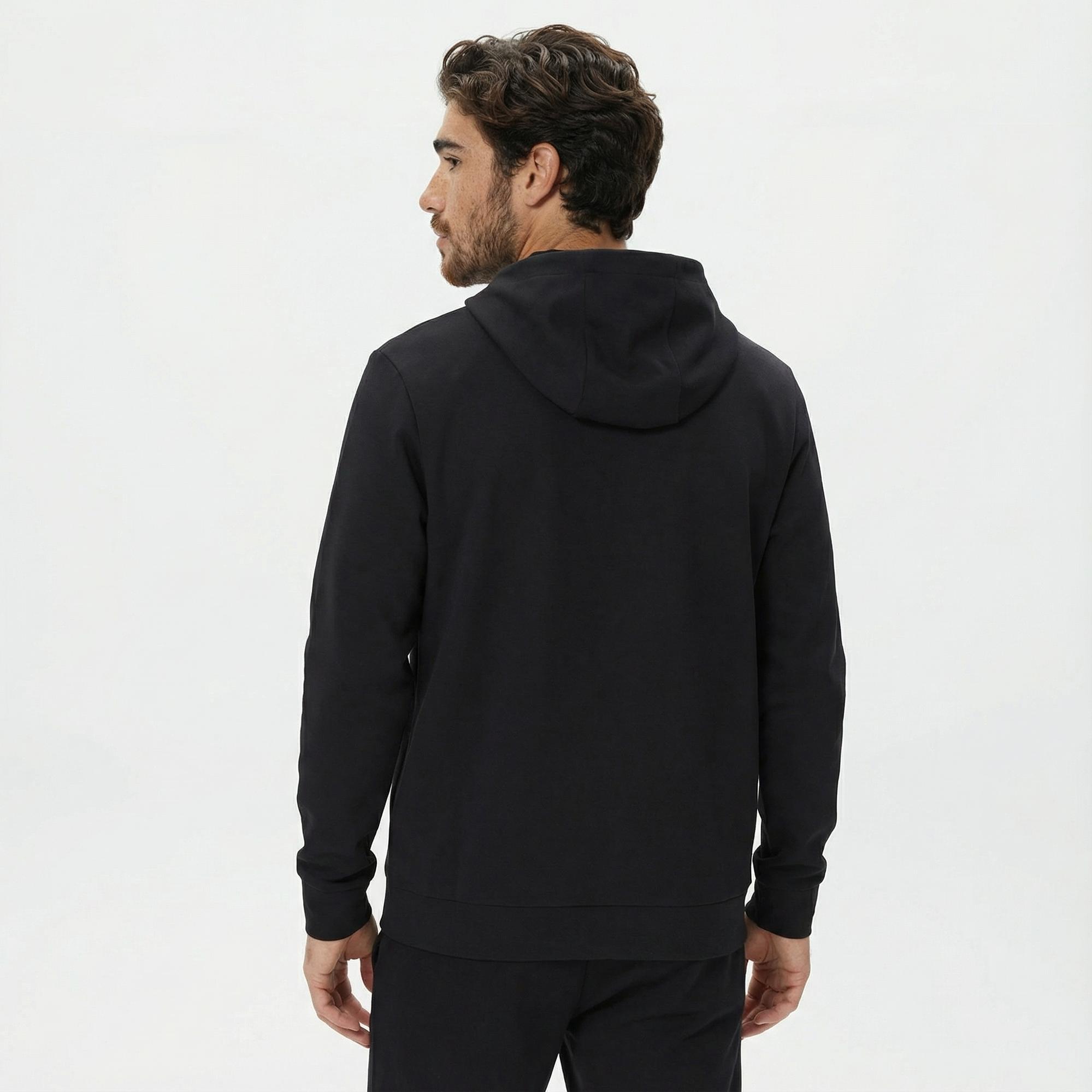 Nautica Erkek Siyah Standart Fit Sweatshirt