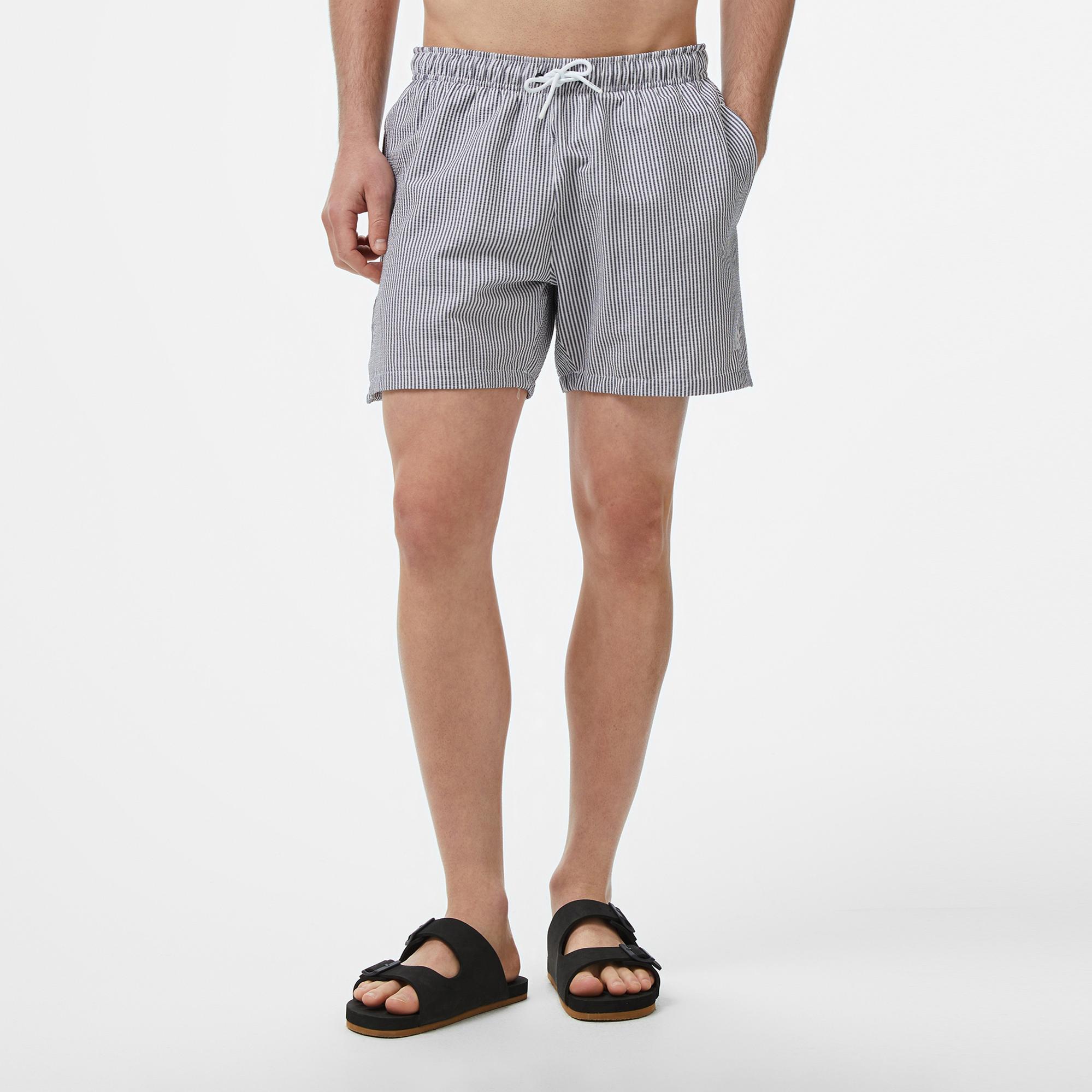 Nautica Erkek Lacivert Çizgili Deniz Şortu