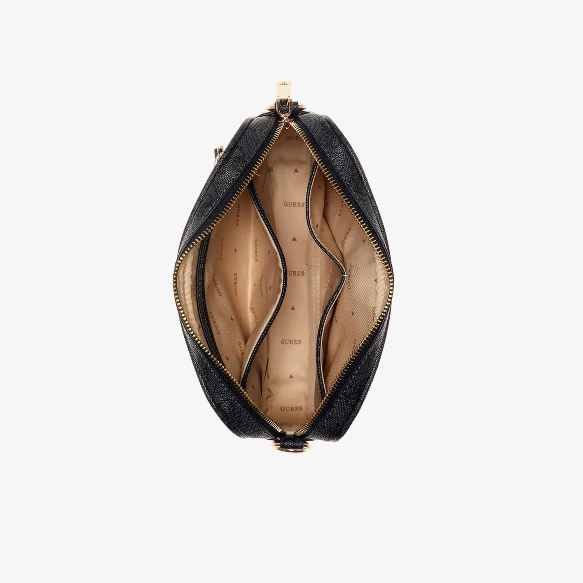 Guess Didi Society Satchel Heritage Camera Kadın Antrasit Çapraz Çanta