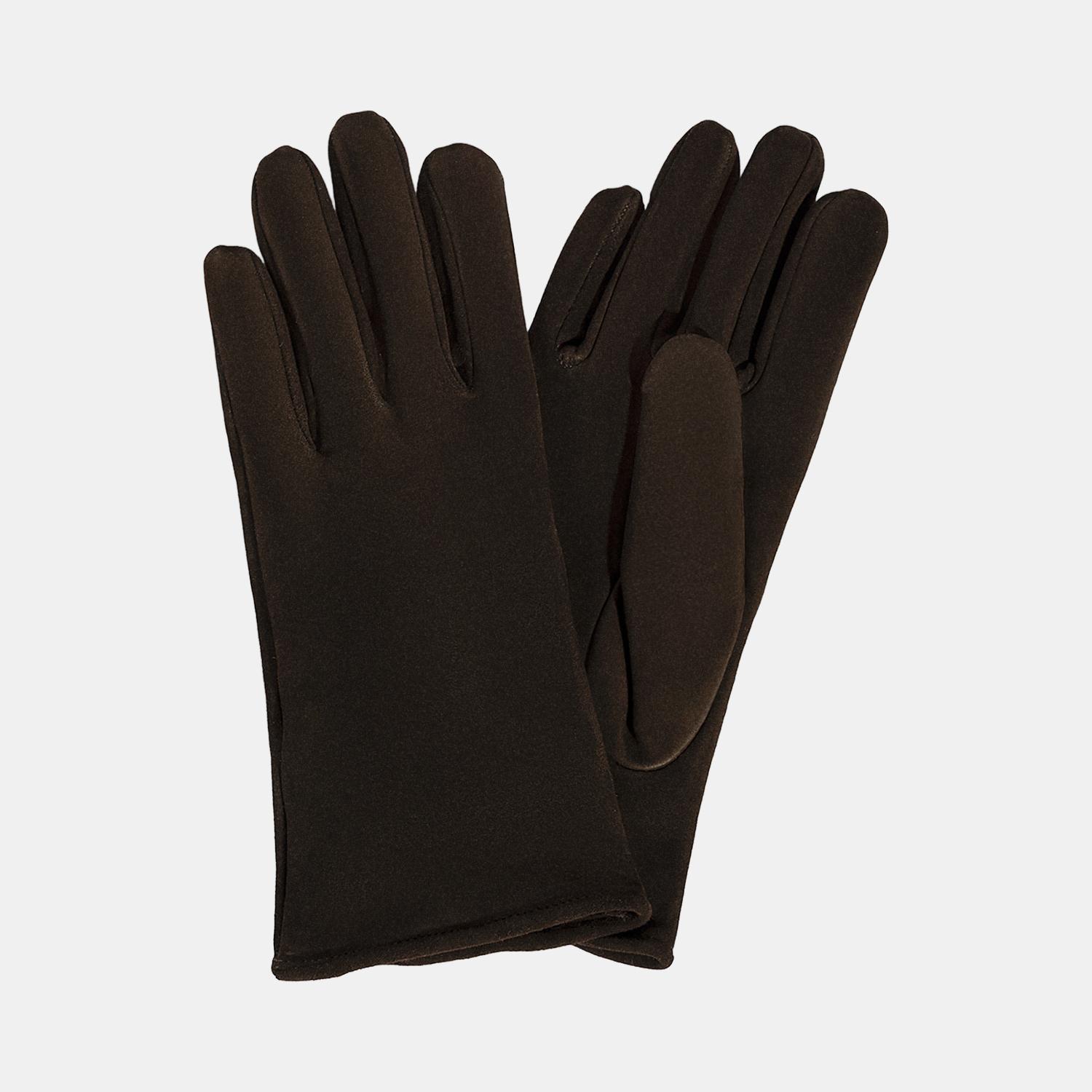 Kadın Acı Kahve Süet Deri Eldiven