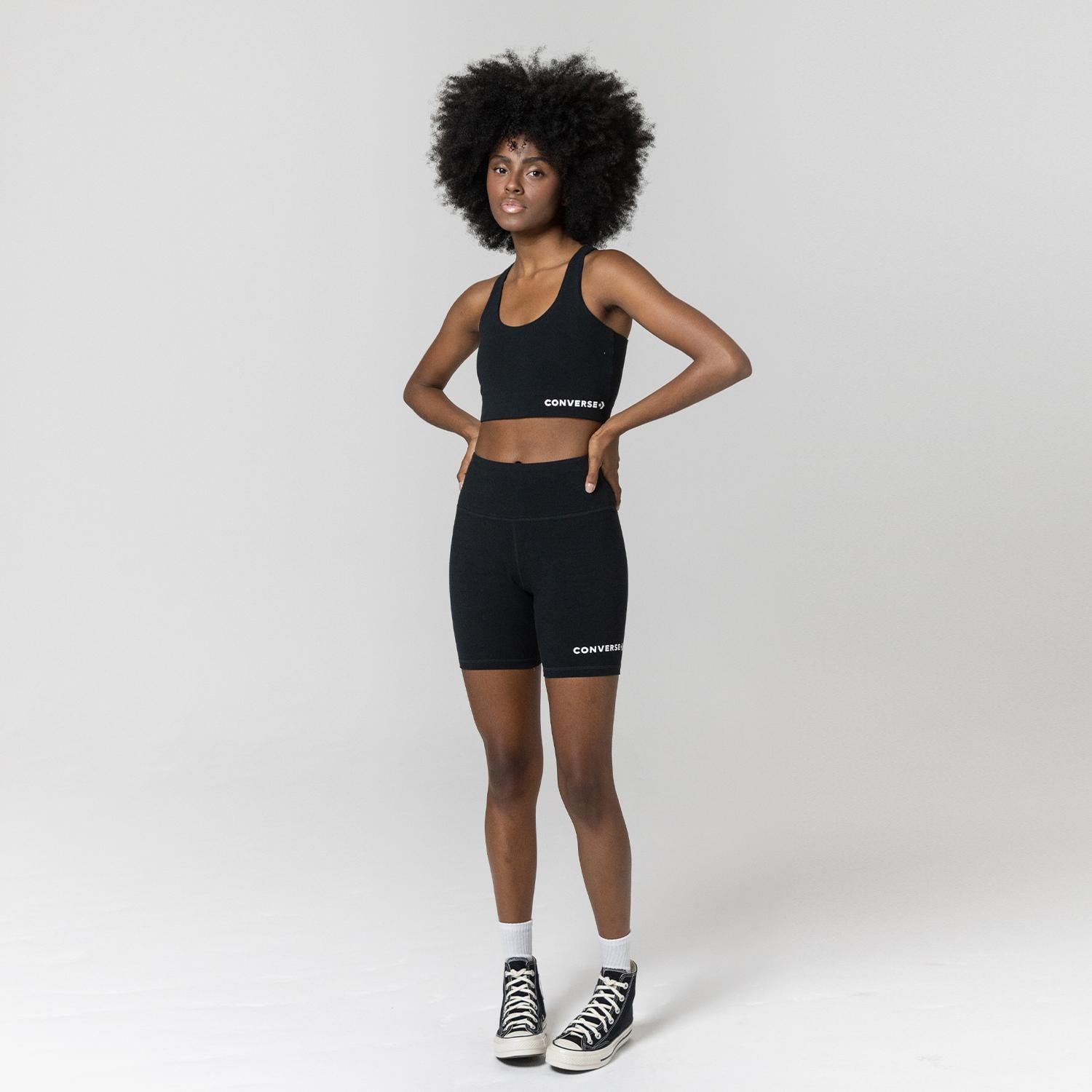 Converse Wordmark Kadın Siyah Bra