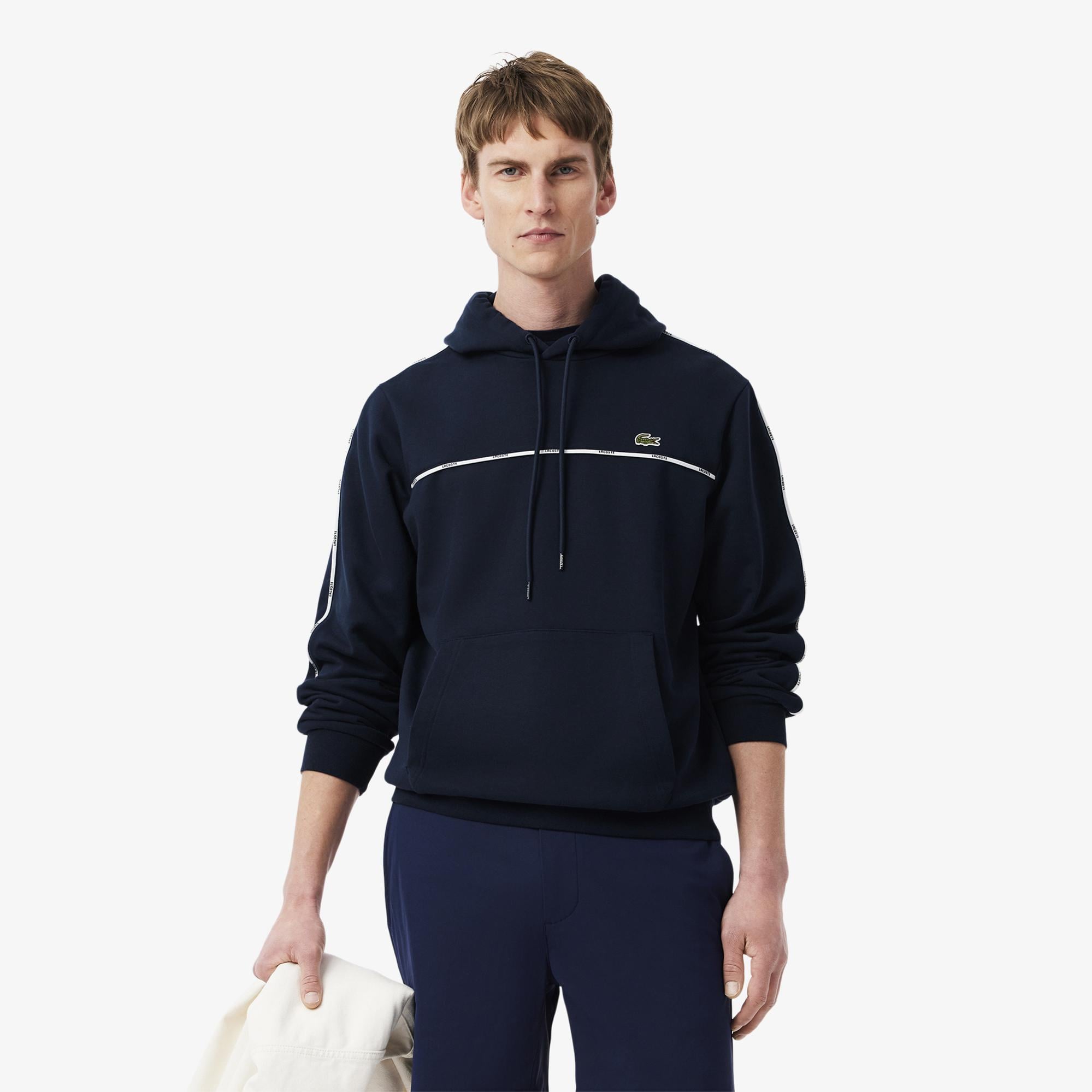 Lacoste Erkek Classic Fit Kapüşonlu Lacivert Sweatshirt