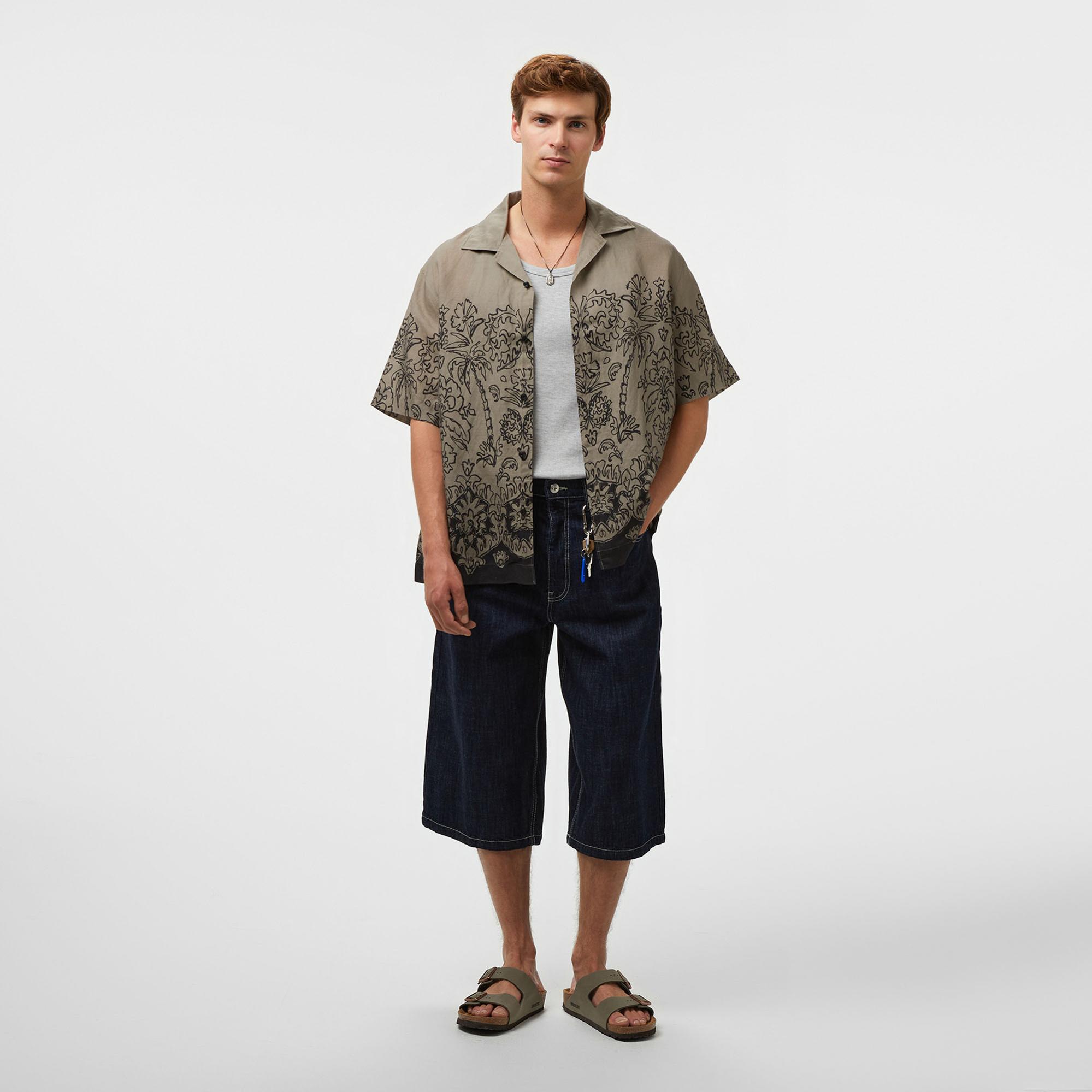 Hugo Espino Erkek Kahverengi Gömlek