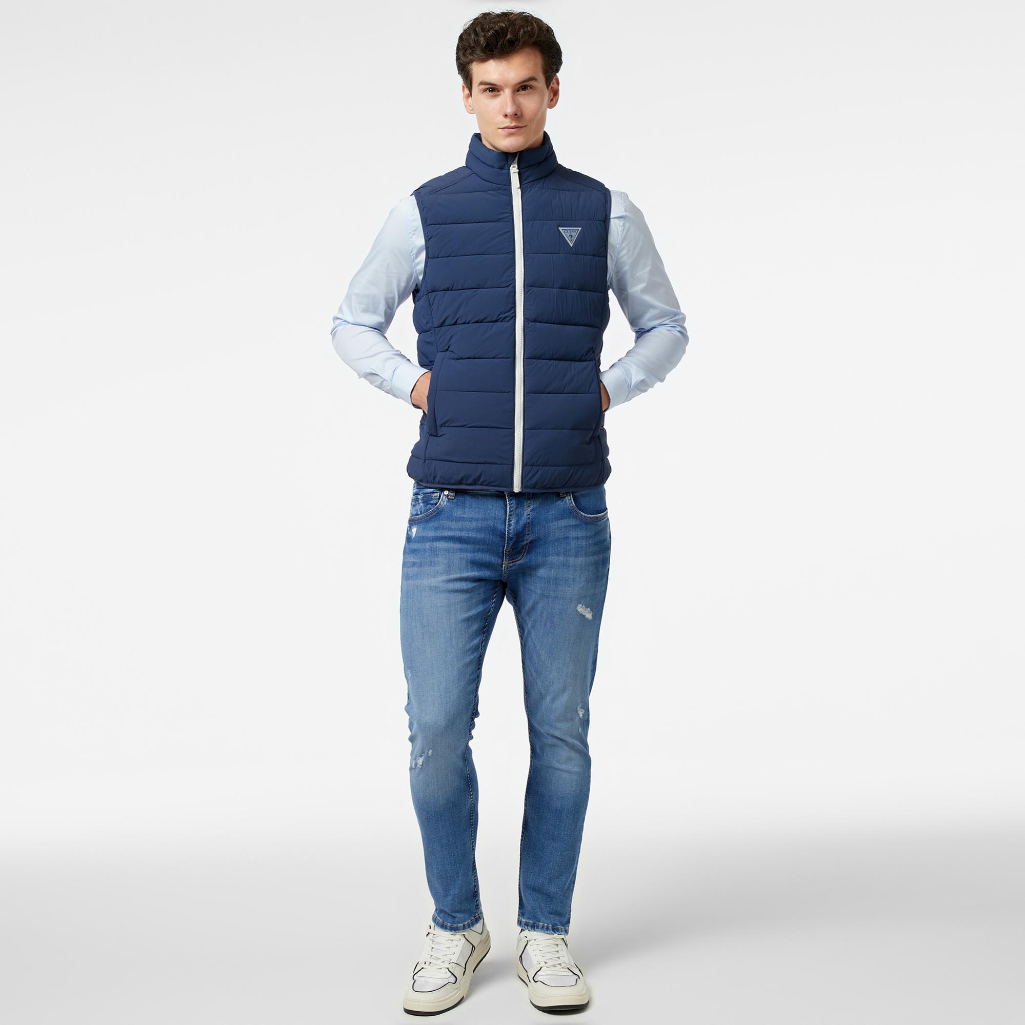 Guess Erkek Mavi Yelek