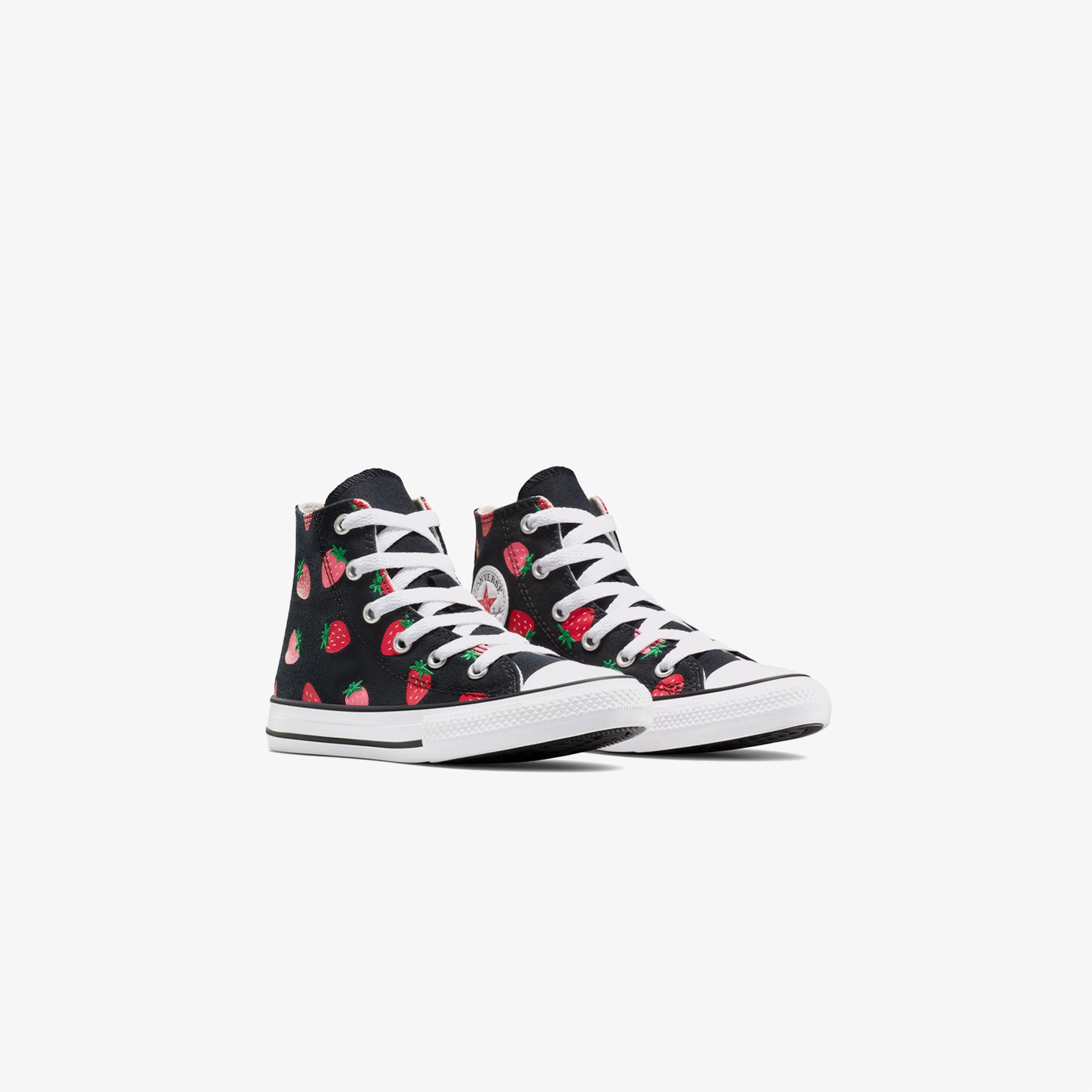 Converse Chuck Taylor All Star Strawberries Çocuk Siyah Sneaker