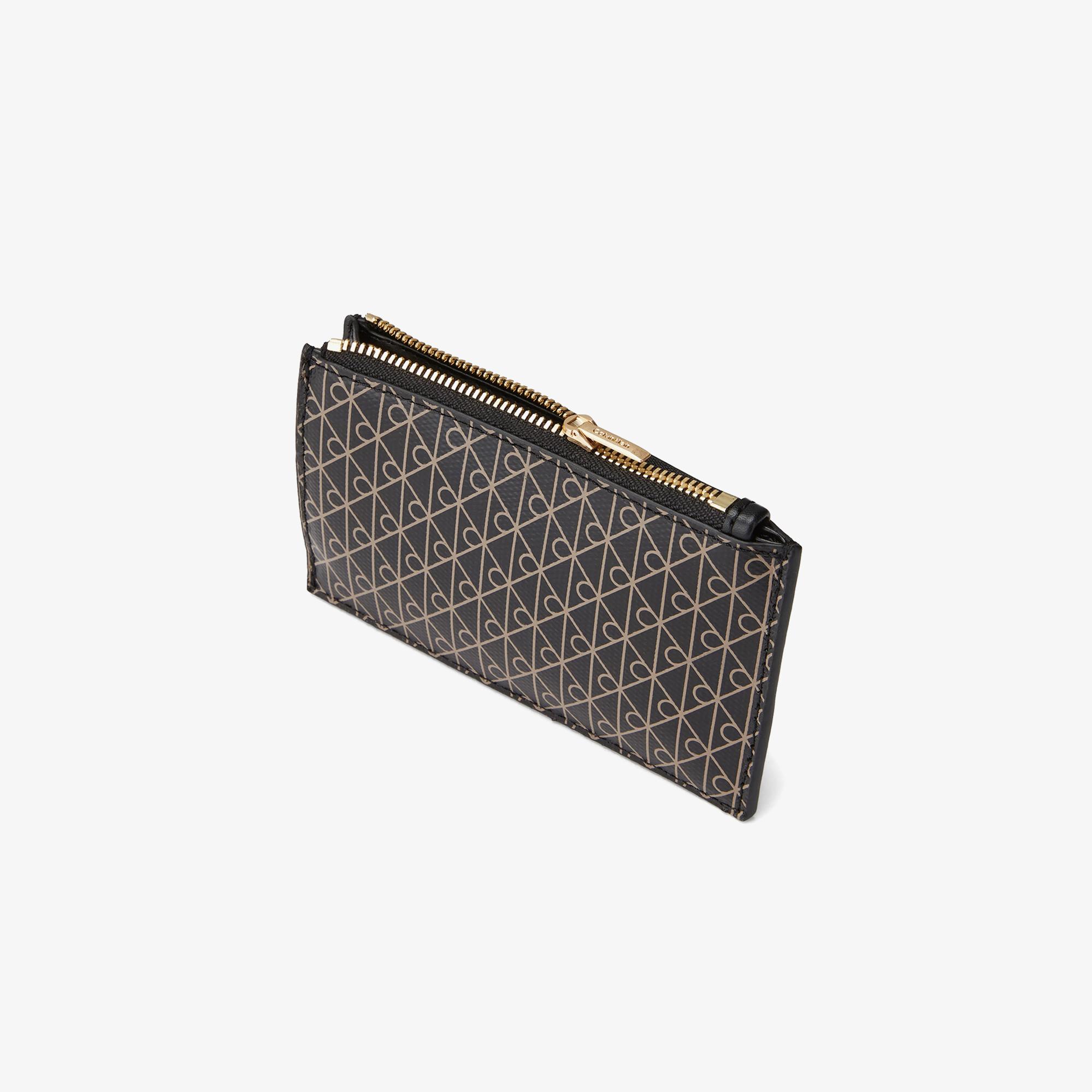 Calvin Klein Emblem Top Zip Kadın Siyah Kartlık