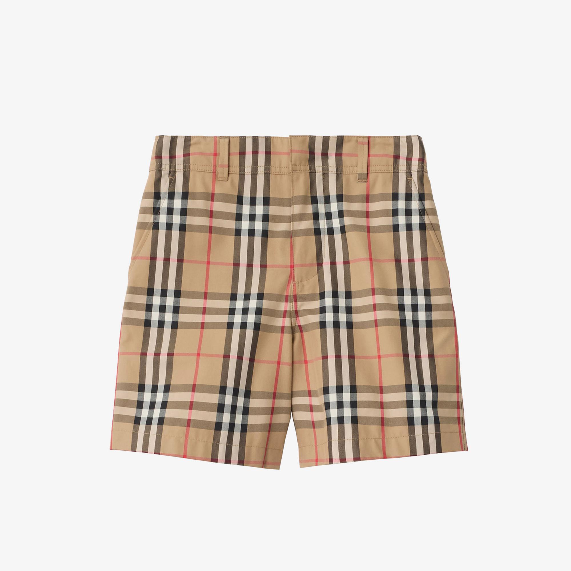 Burberry Oscar Check Çocuk Bej Şort