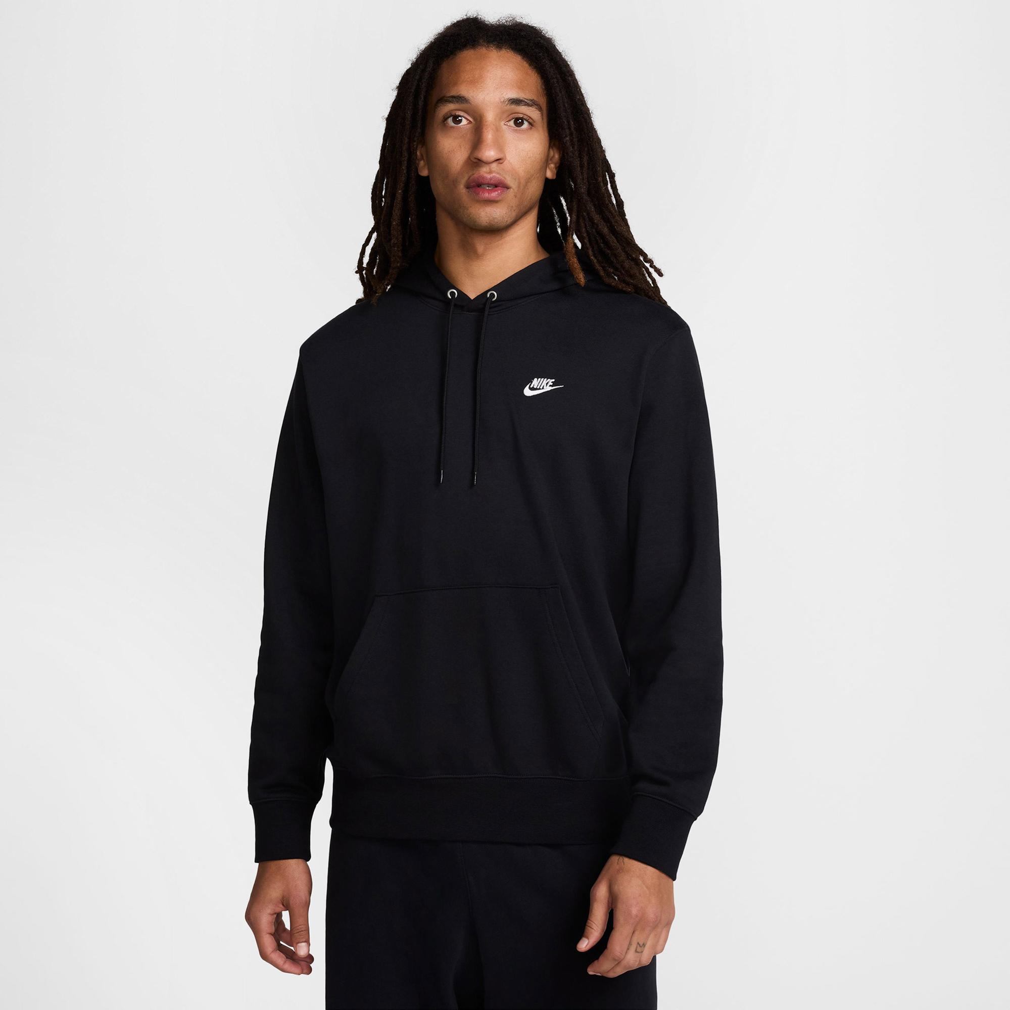 Nike Club Erkek Siyah Hoodie