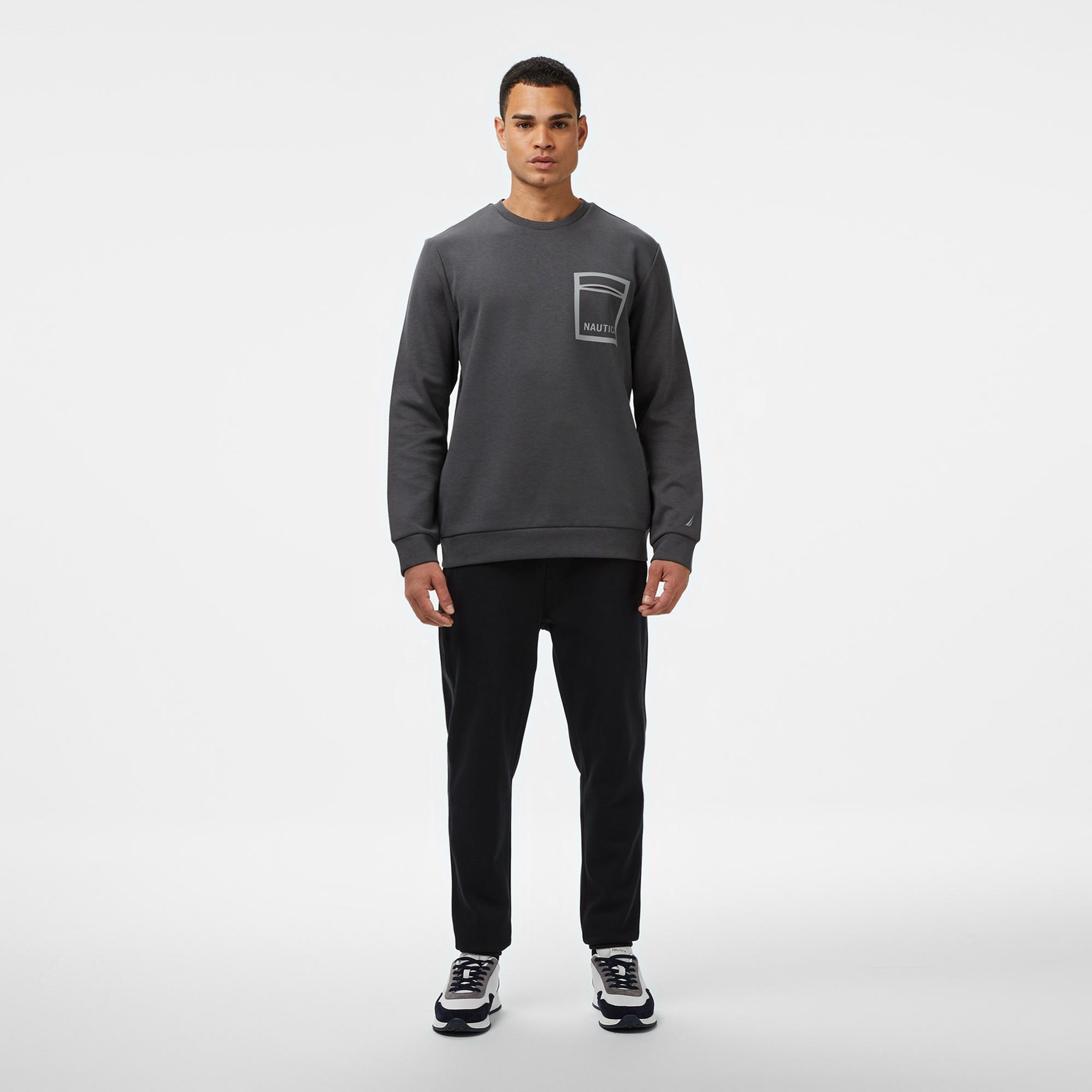 Nautica Erkek Gri Classic Fit Sweatshirt