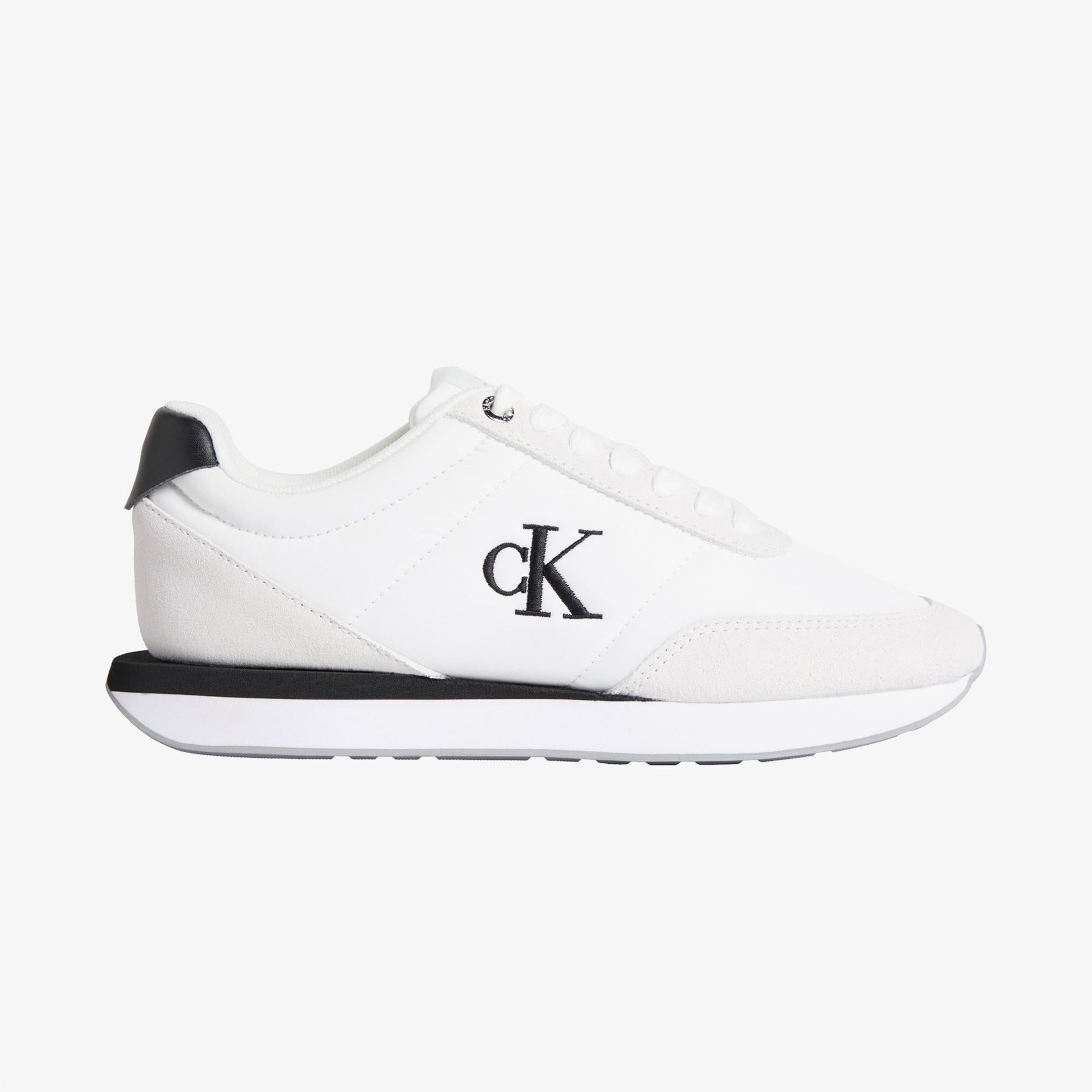 Calvin Klein Retro Runner Lace Up Kadın Beyaz Sneaker