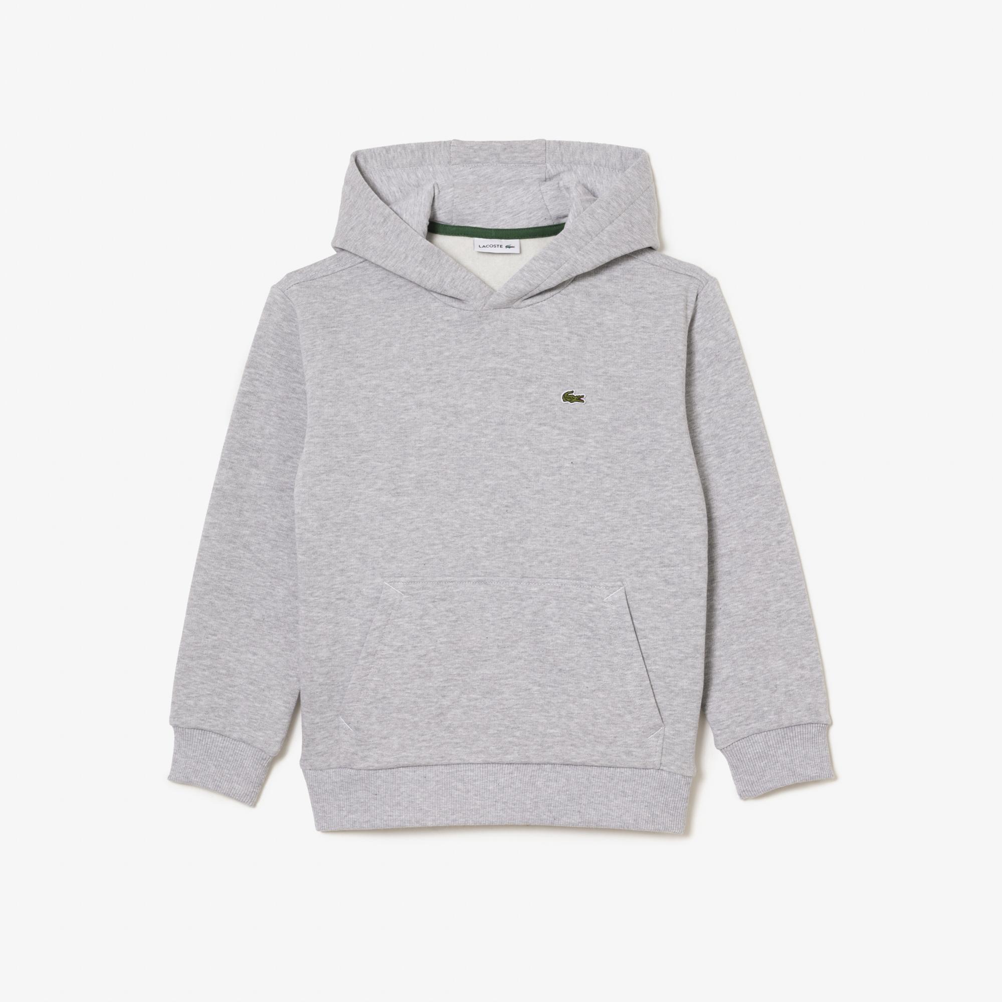 Lacoste Çocuk Kapüşonlu Gri Sweatshirt