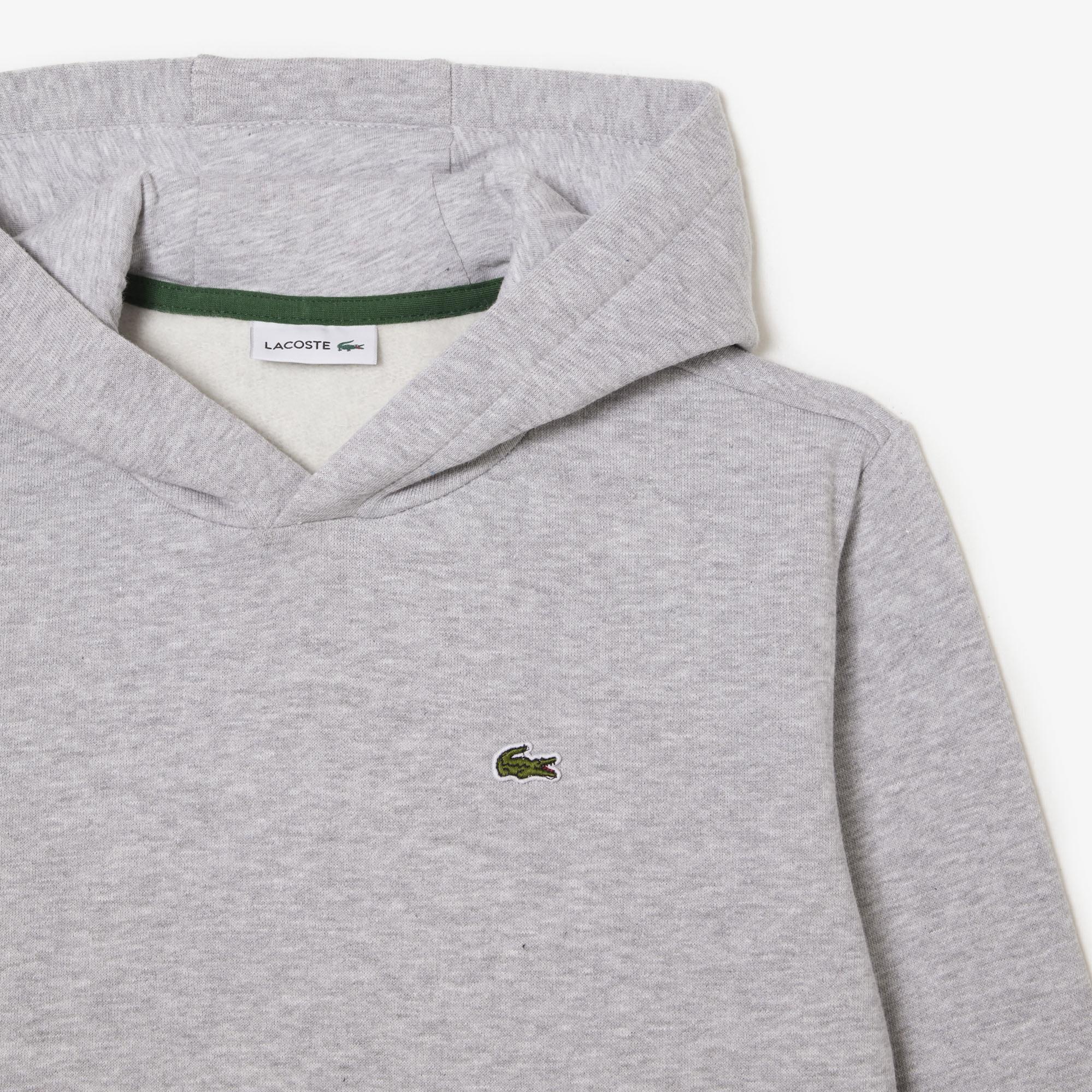 Lacoste Çocuk Kapüşonlu Gri Sweatshirt