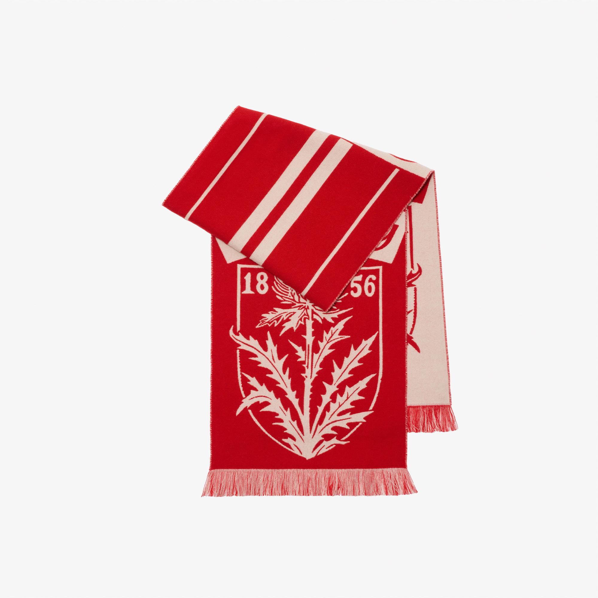 Burberry Thıstle Football Kadın Kırmızı Atkı