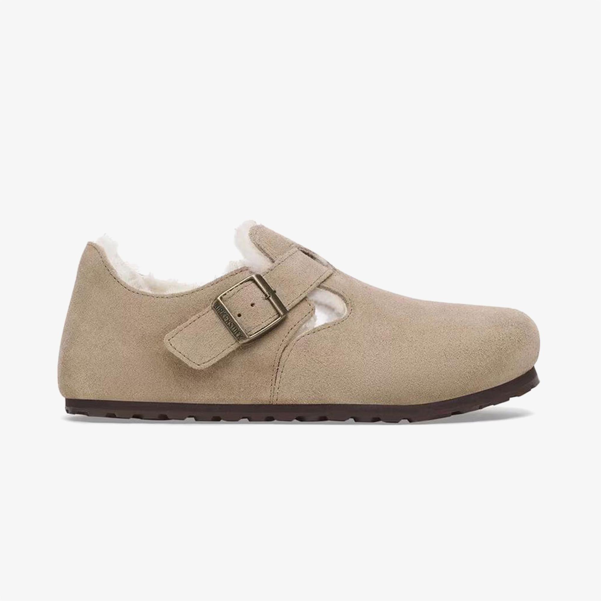 Birkenstock London VL Shearling Kadın Bej Günlük Ayakkabı