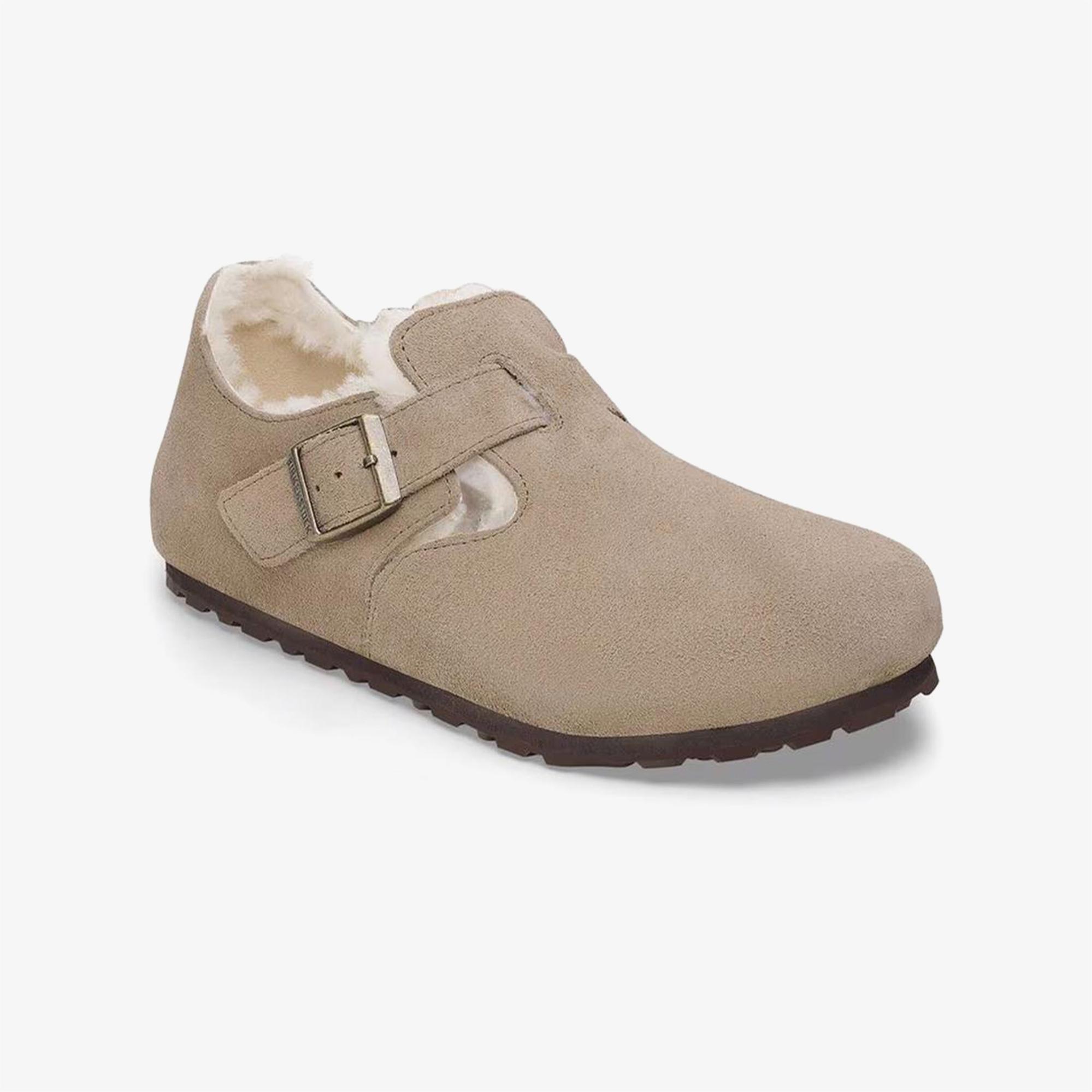 Birkenstock London VL Shearling Kadın Bej Günlük Ayakkabı