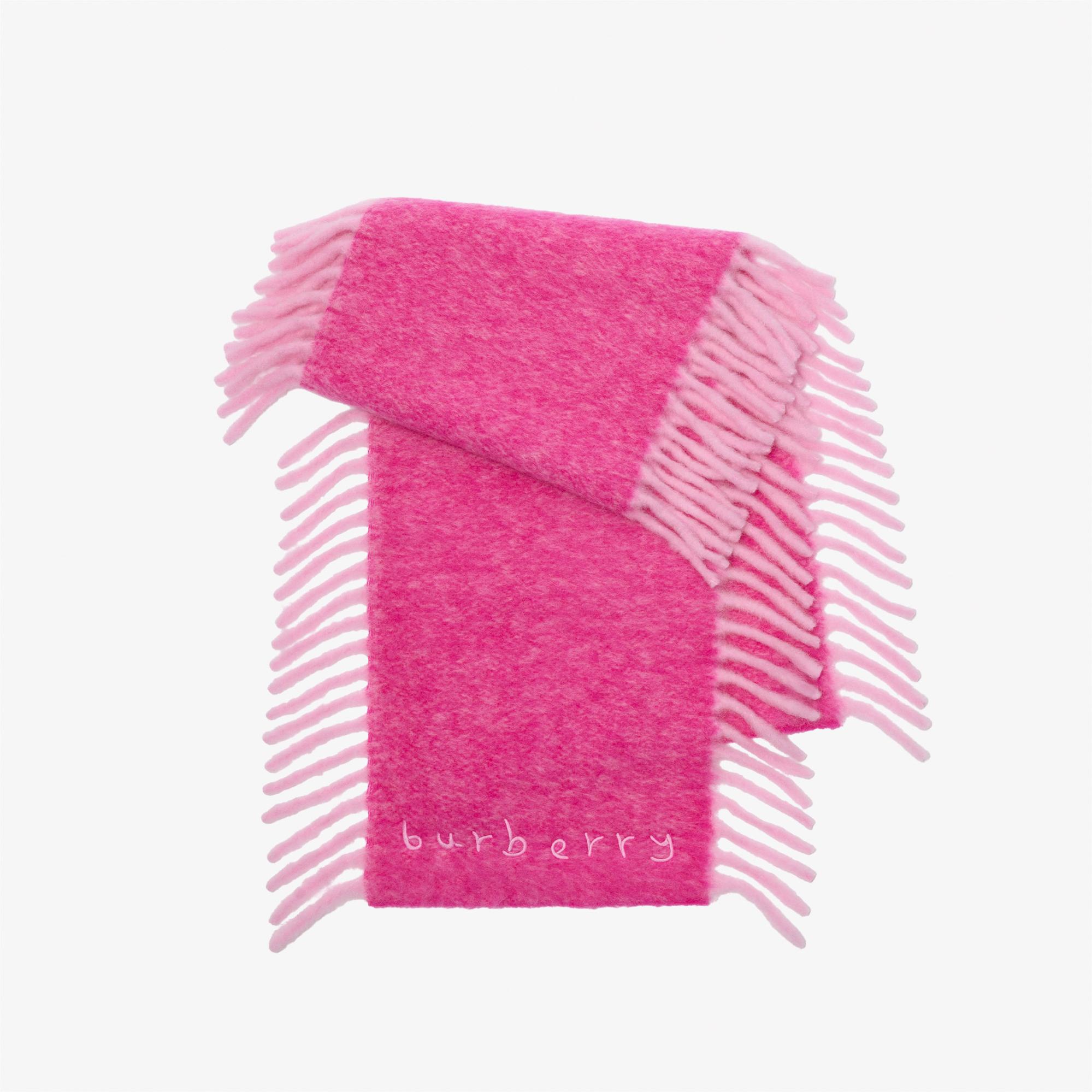 Burberry Alpaca Happy Kadın Pembe Atkı