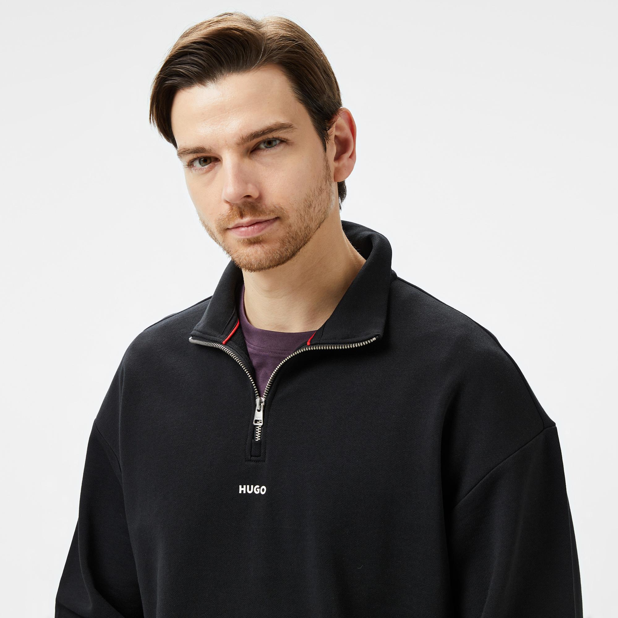 Hugo Erkek Siyah Sweatshirt