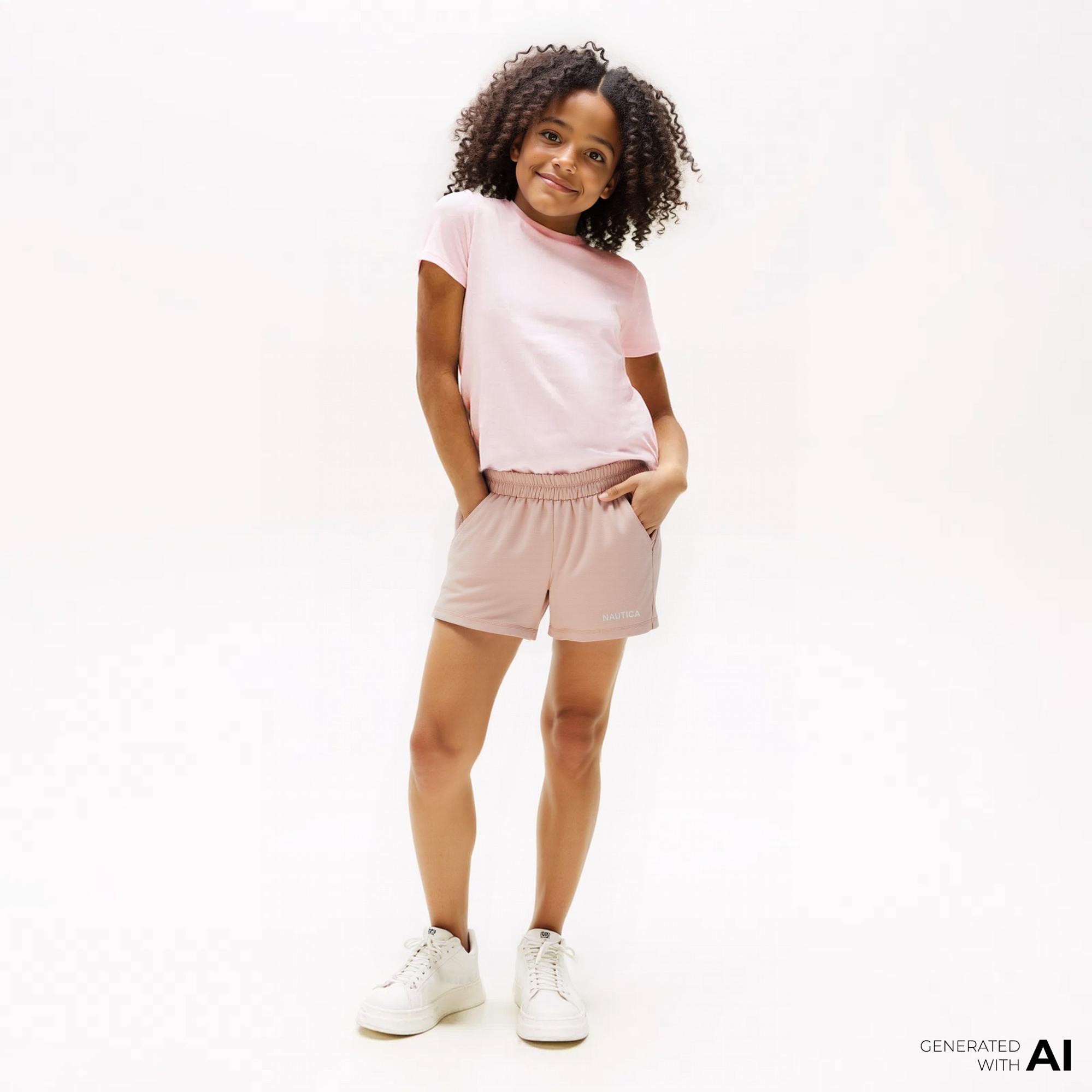 Nautica Kız Çocuk Pembe Standart Fit Şort