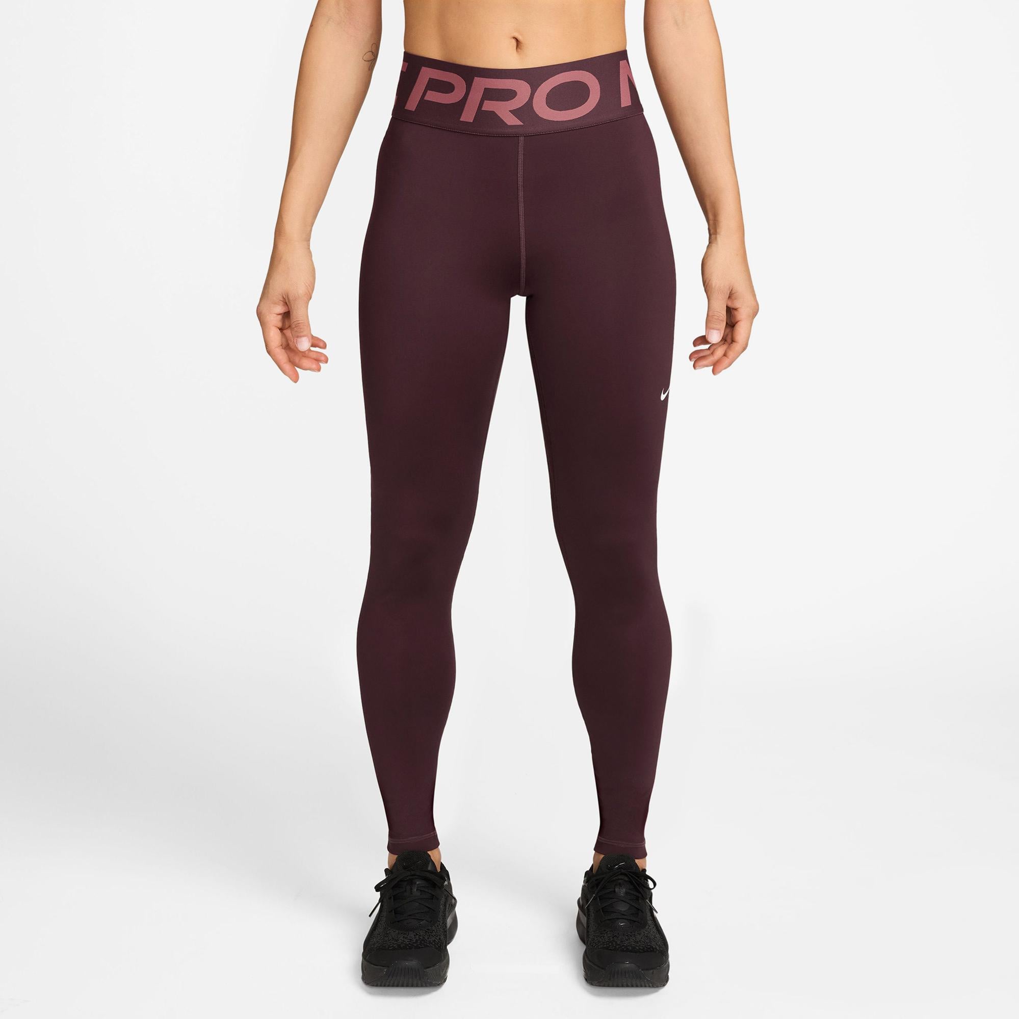 Nike Pro Sculpt Dri-Fit Kadın Bordo Tayt