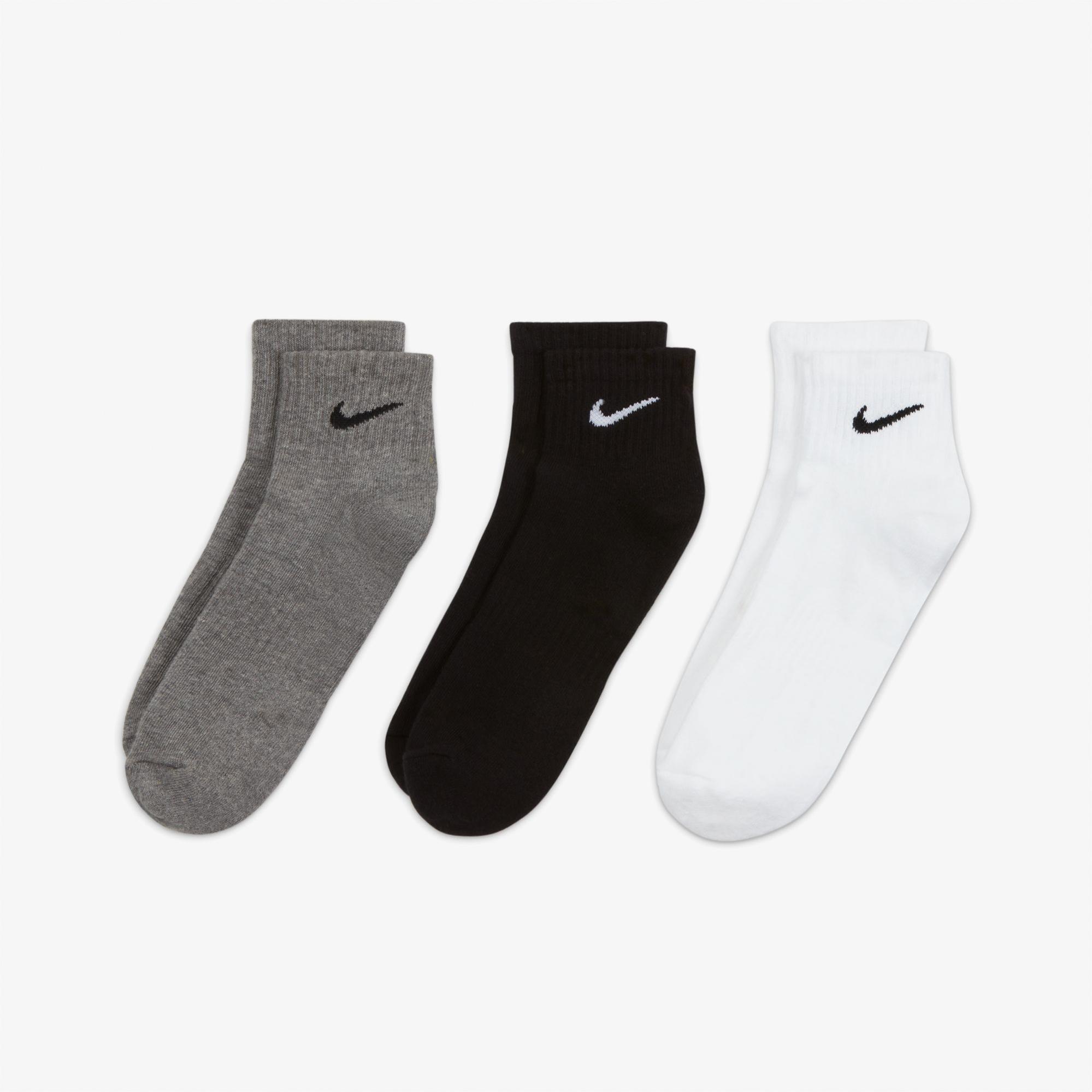 Nike Everyday Cush Ankle 3' lü Unisex Renkli Çorap