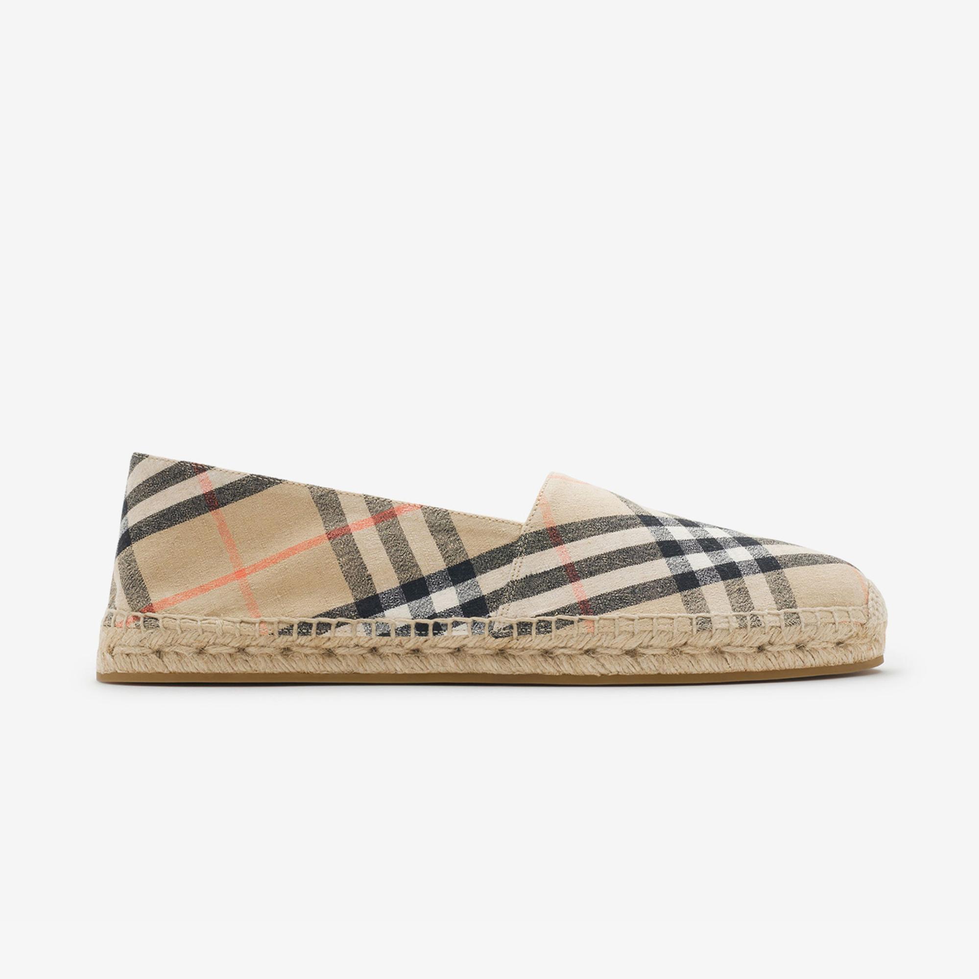 Burberry Mews Erkek Bej Espadril