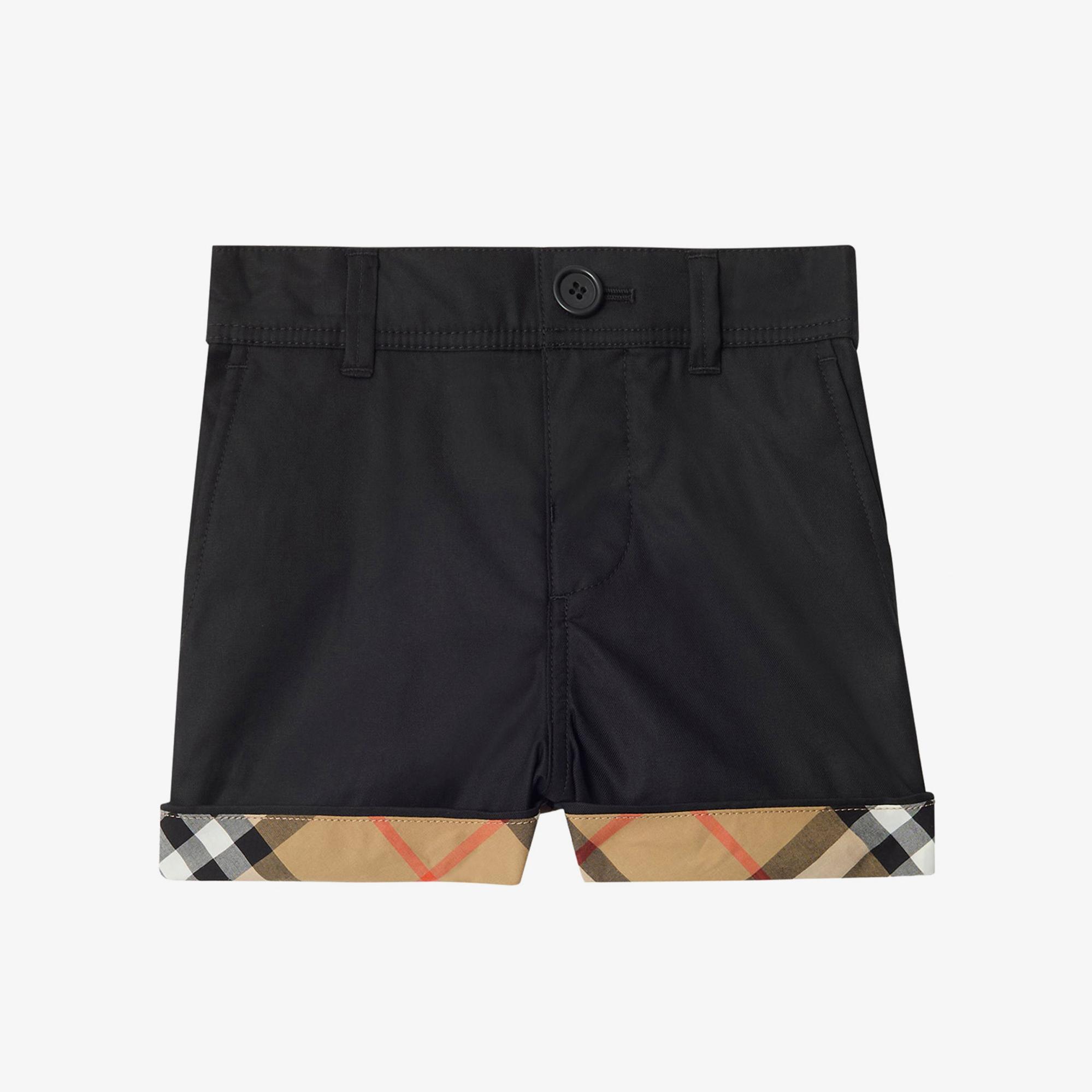 Burberry Oscar Check Çocuk Siyah Şort